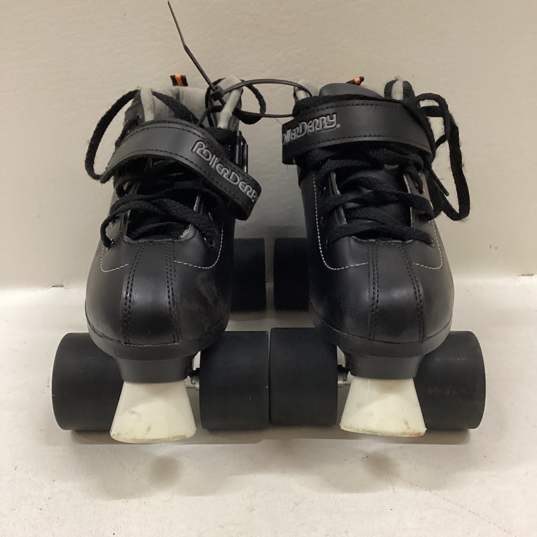 Used Rollerderby Black Quads Senior 7 Inline Skates Roller And Quad