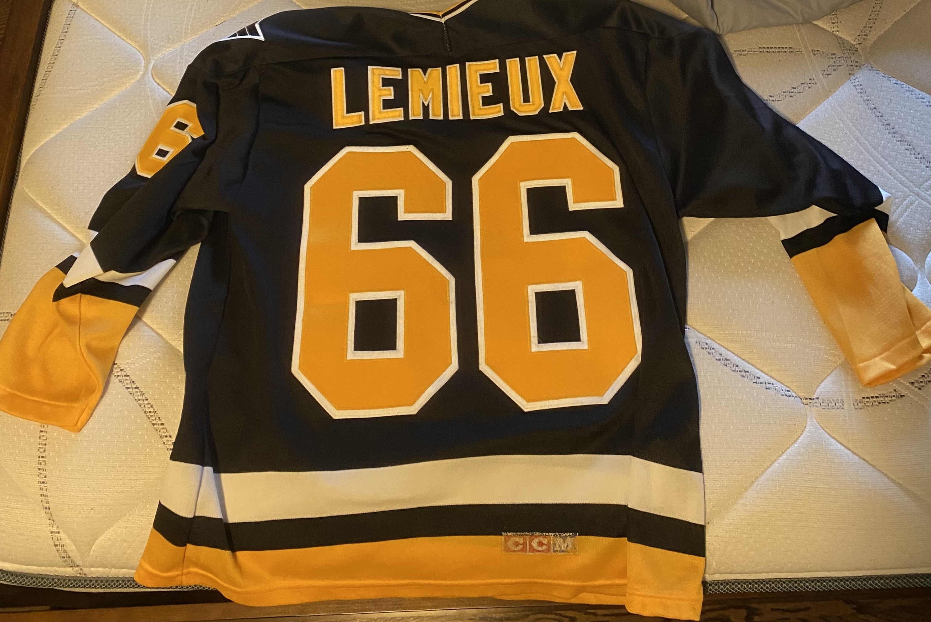 Mario Lemieux Jersey 3rd jersey Early 90s Large SidelineSwap