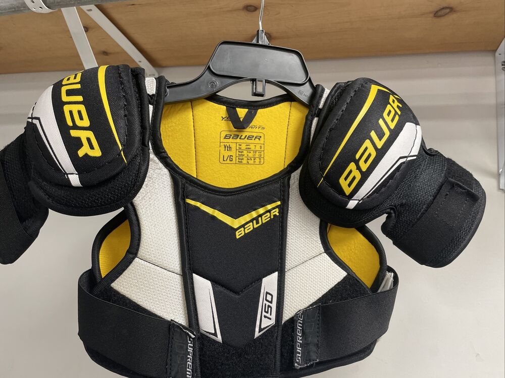 Youth Size Large BAUER SUPREME S150 ICE HOCKEY SHOULDER PADS SidelineSwap