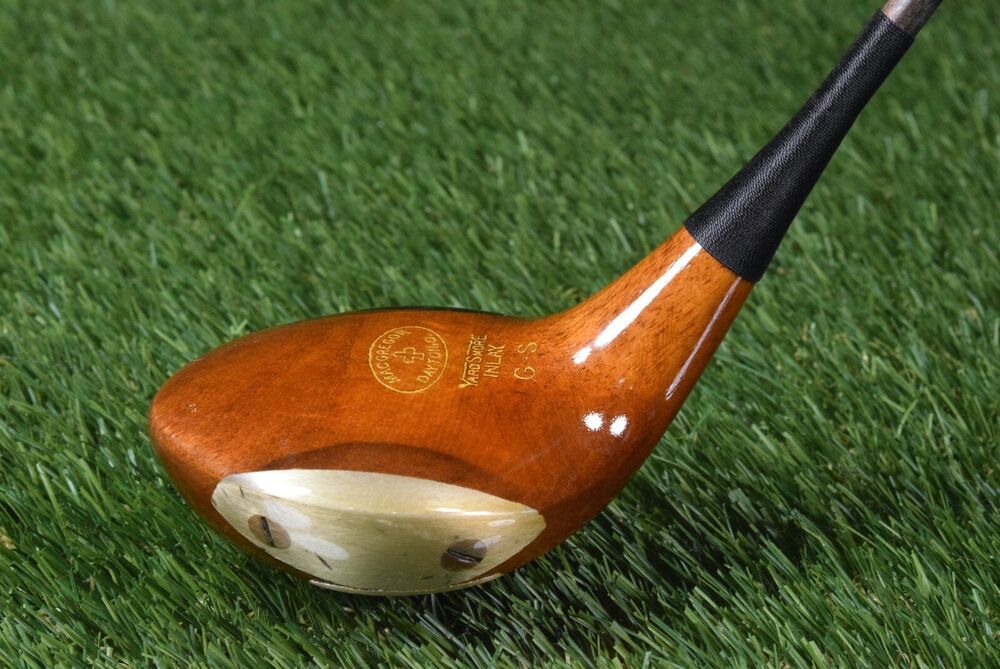 VINTAGE MACGREGOR YARDSMORE GOSUM DRIVER FANCY FACE PERSIMMON WOOD