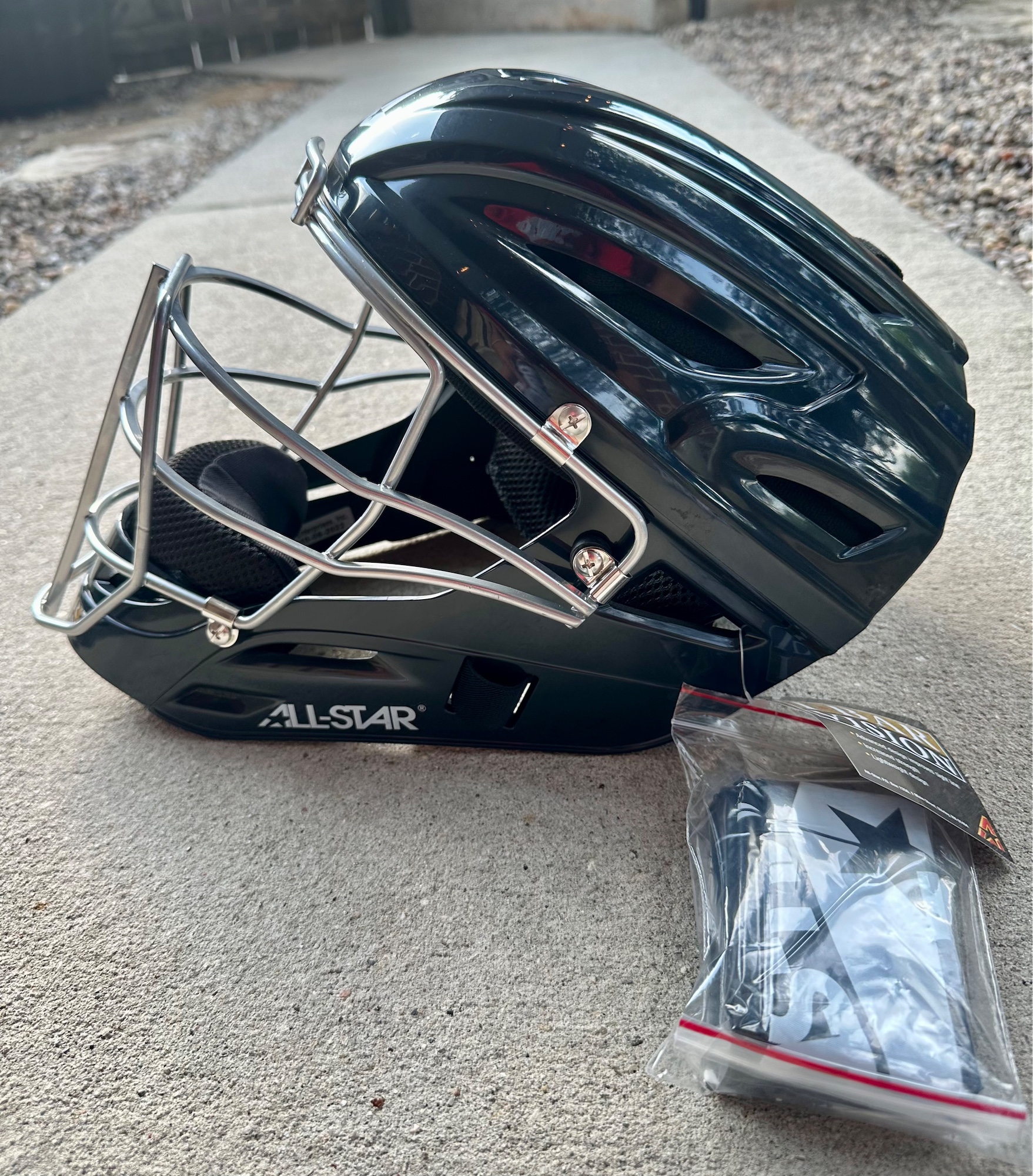 All Star System 7 Axis Catchers helmet BRAND NEW NAVY BLUE SidelineSwap