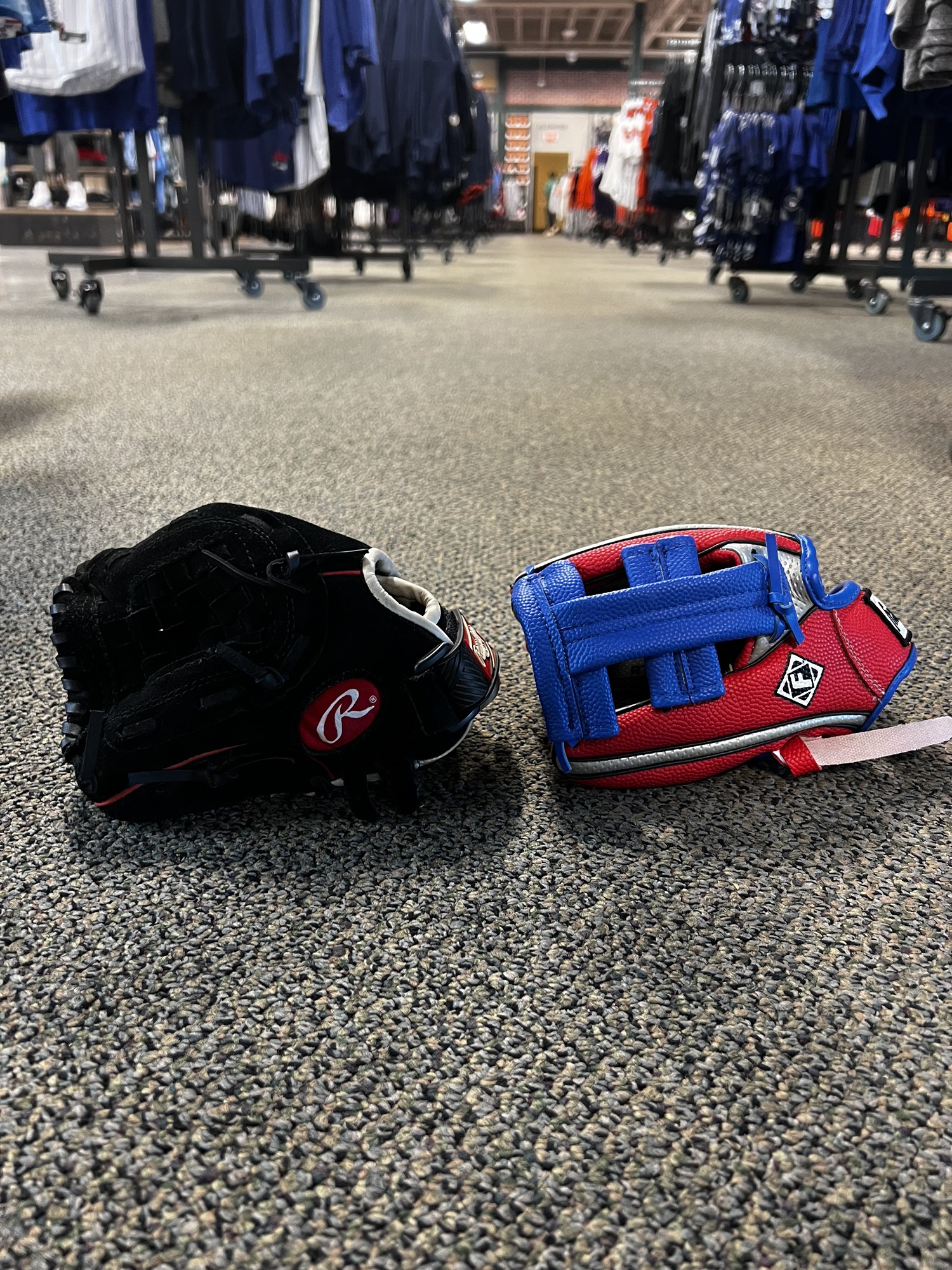 Used Left Hand Throw Infield Baseball Glove Bundle (2 Gloves