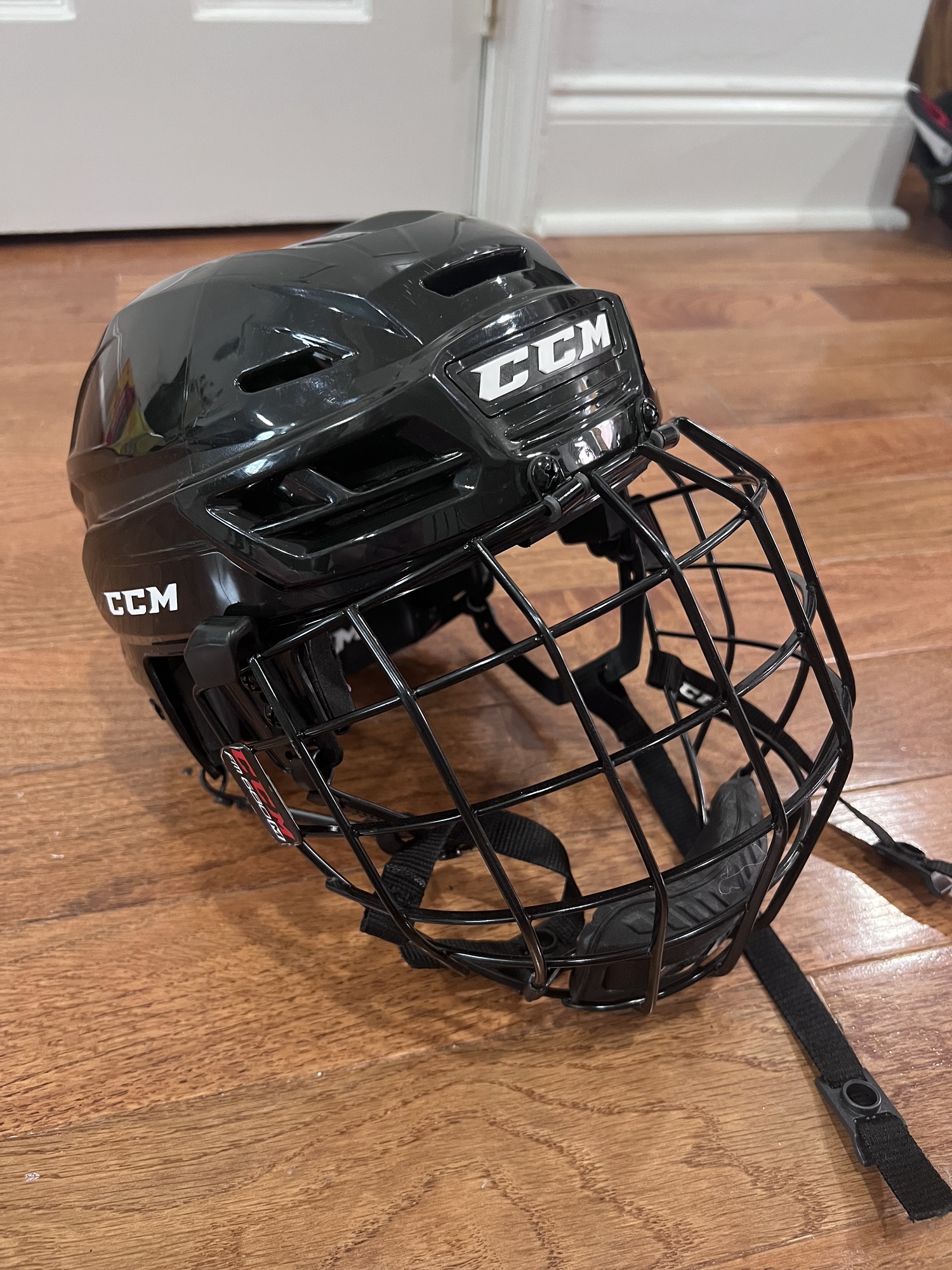 Medium CCM Tacks 710 Helmet With Cage SidelineSwap