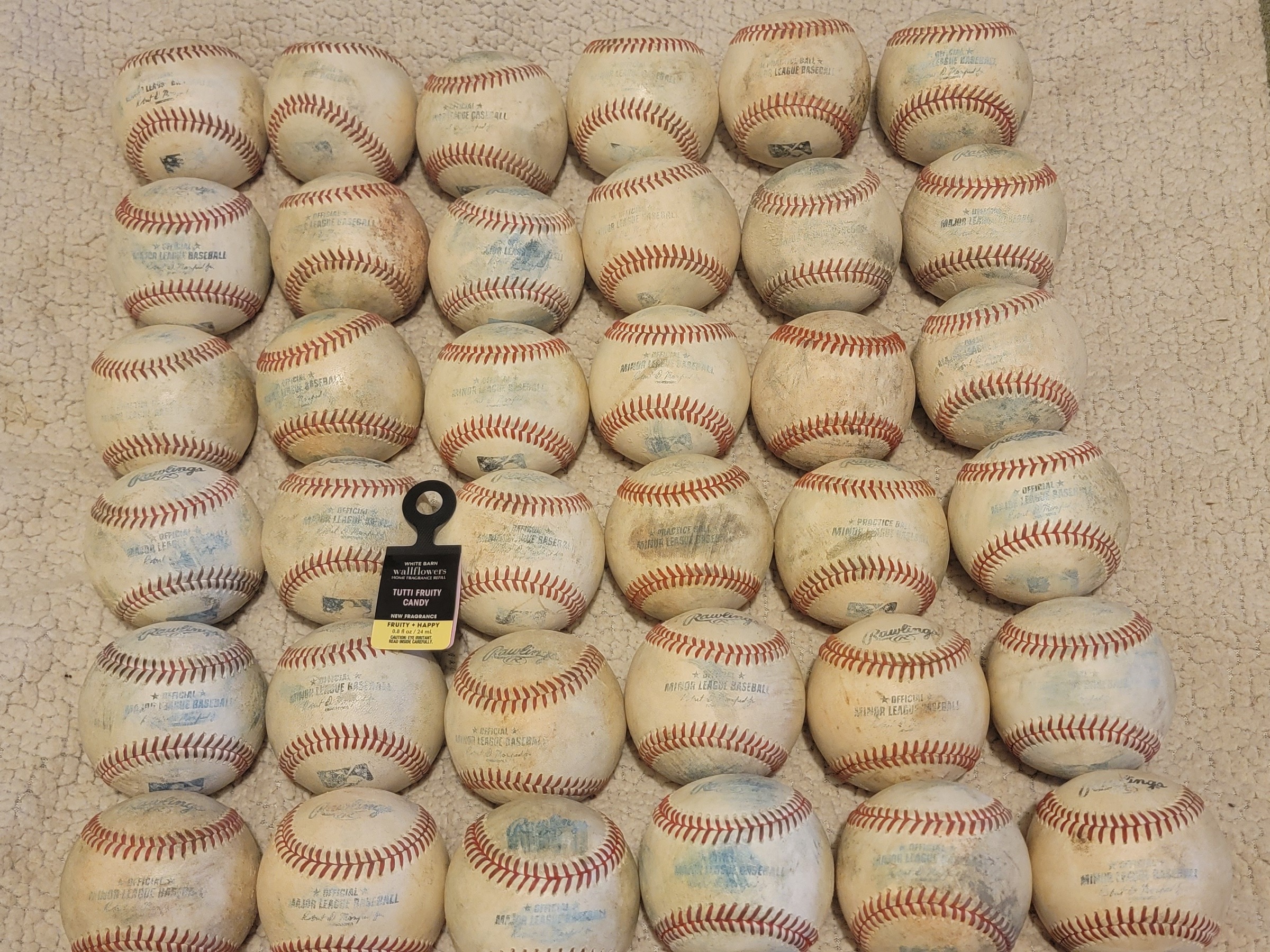 Used Rawlings Official Minor League Baseballs 36 Pack (3 Dozen