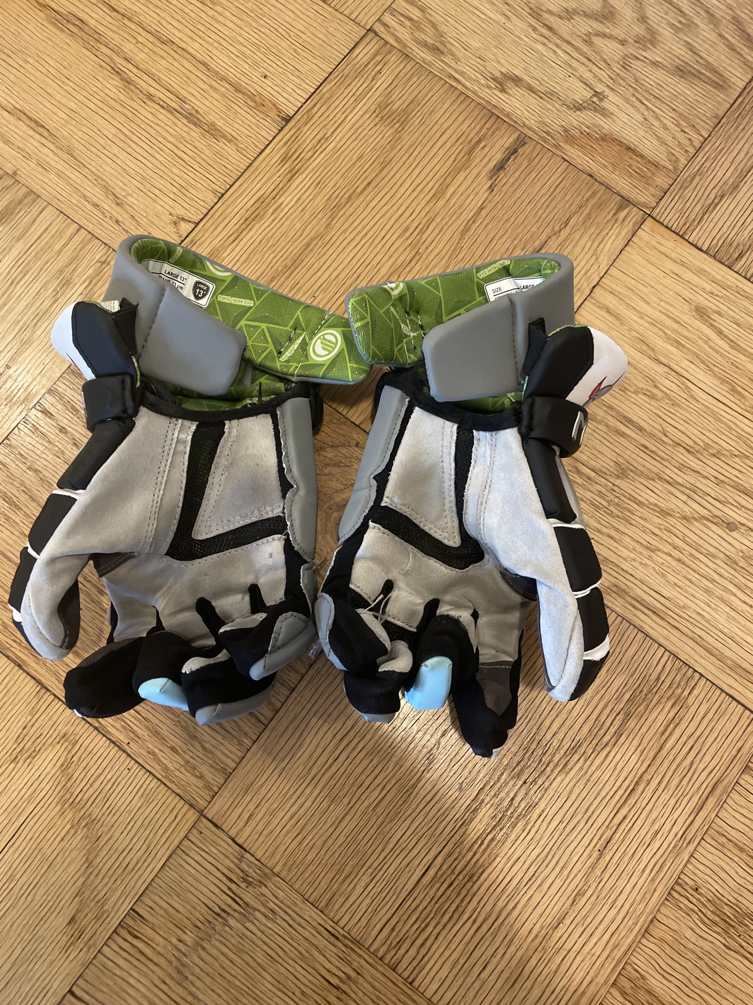 PLL CHROME 2023 Used Maverik 13" Lacrosse Gloves SidelineSwap