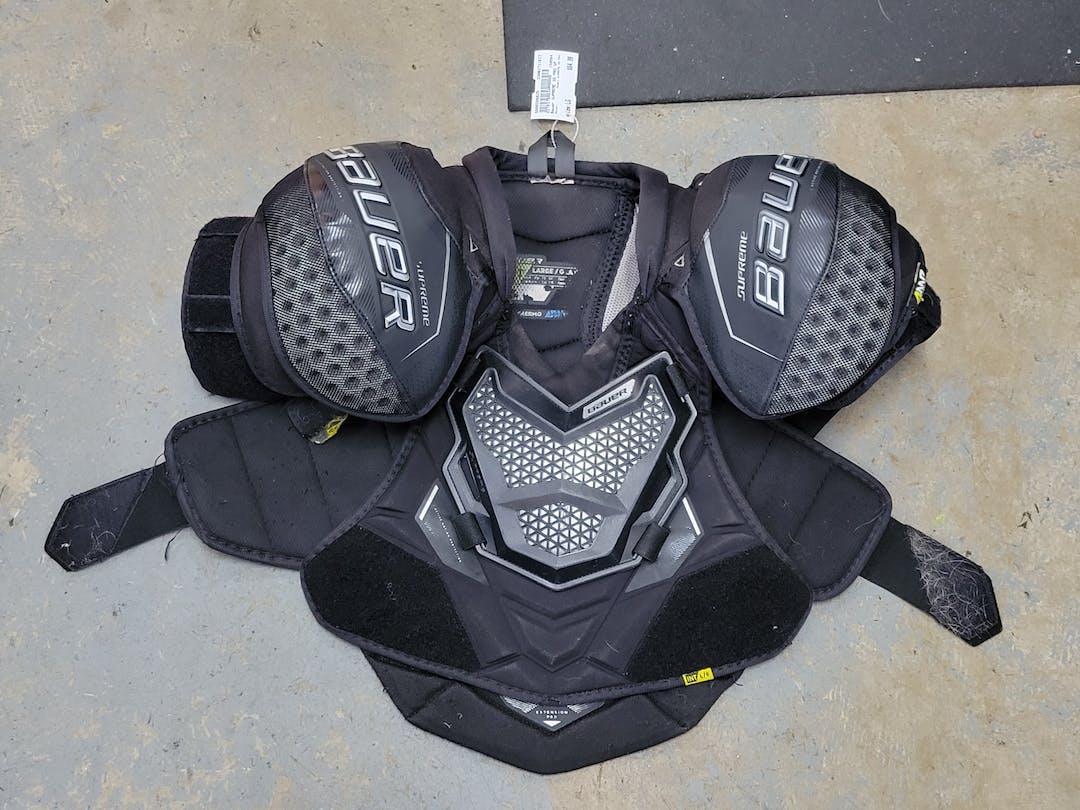 Used Bauer Supreme 3s Pro Lg Hockey Shoulder Pads SidelineSwap