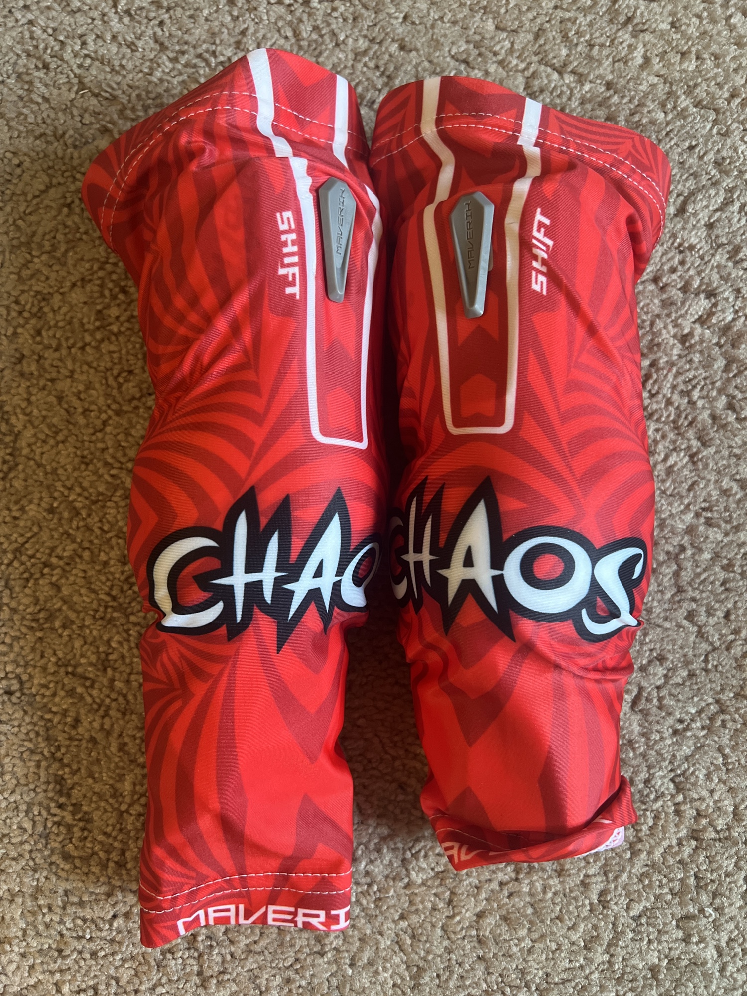 PLL Chaos Mark Glicini Maverik Shift Lacrosse Pads Autograhped