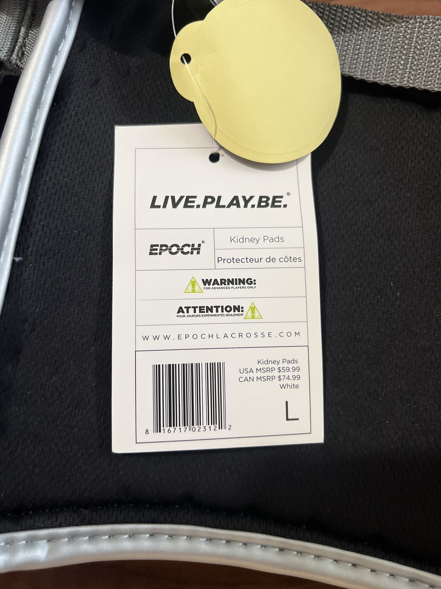 New Large Epoch Integra X Kidney Pads SidelineSwap