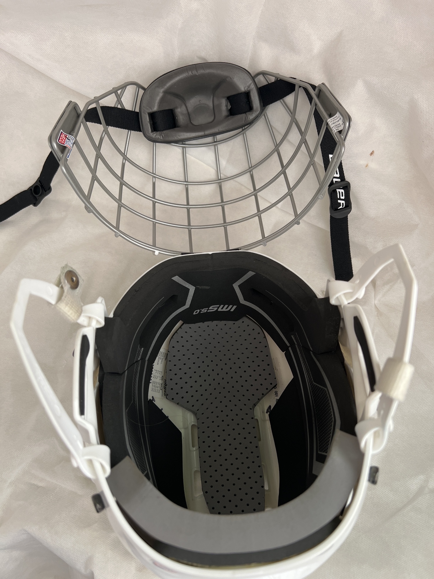 Used Bauer IMS 5.0 S Hockey Helmet Cage Combo SidelineSwap