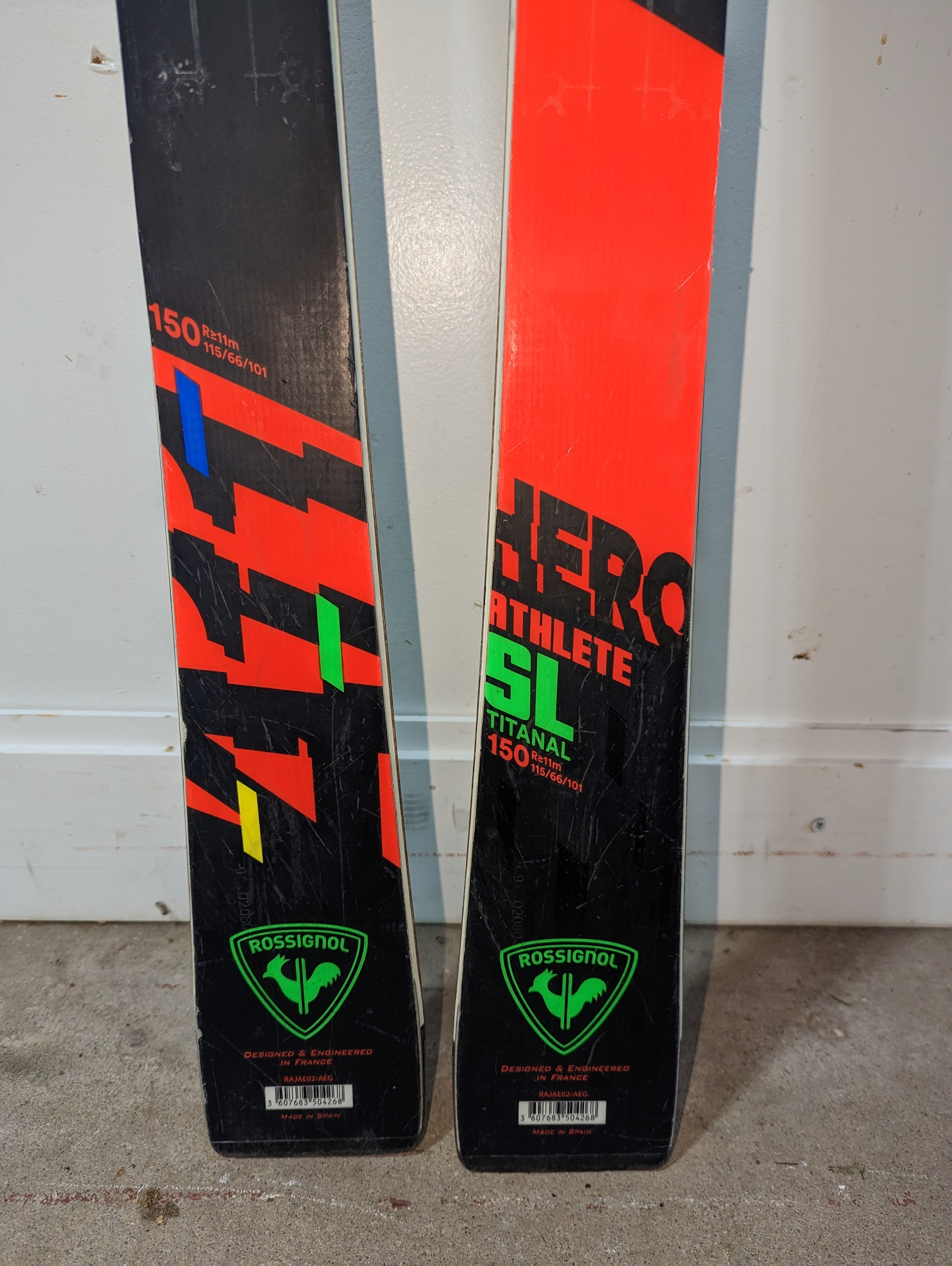 ROSSIGNOL ATHLETE SL TITANAL 150cm②板のみ