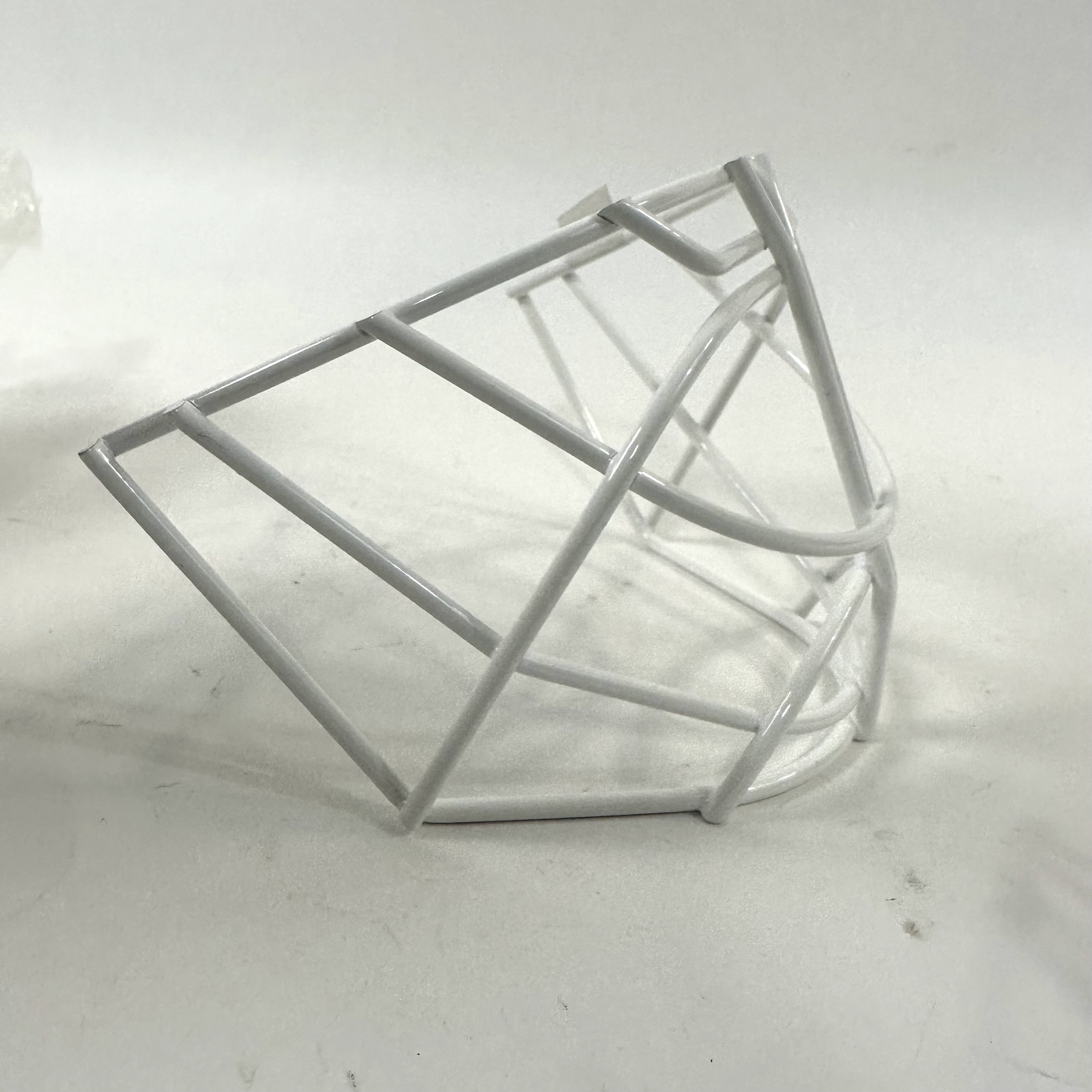 Brand New White Custom Cat Eye Goalie Cages A467 From Vegas Golden Knights SidelineSwap