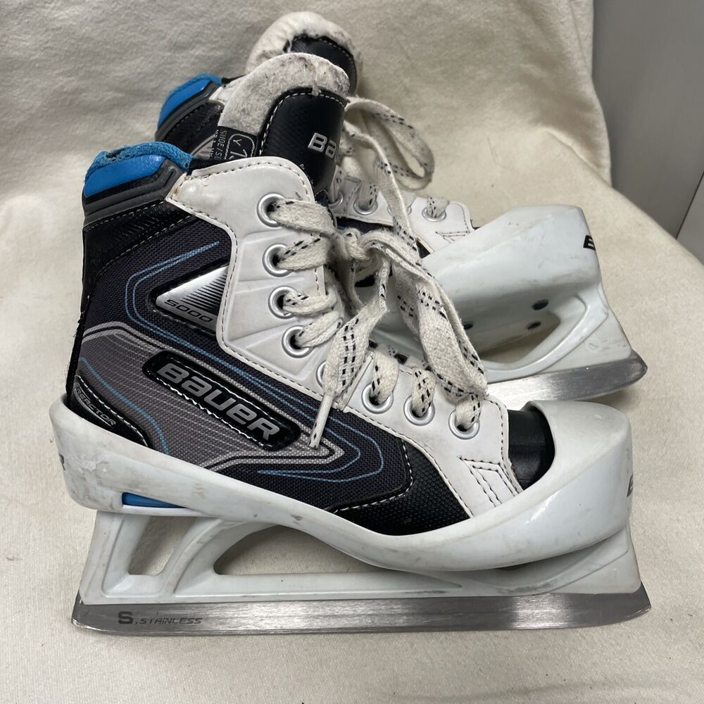 Youth Size 13 BAUER REACTOR 5000 ICE HOCKEY GOALIE SKATES SidelineSwap