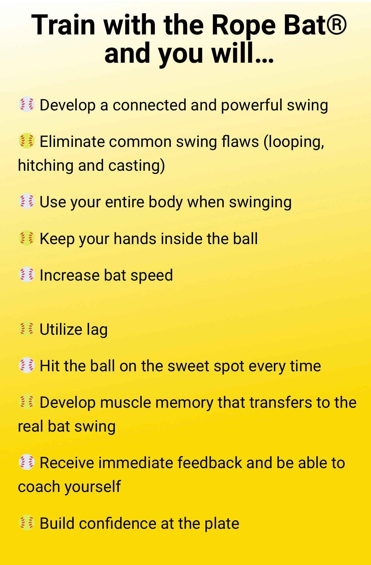 Rope Bat Hitting System SidelineSwap