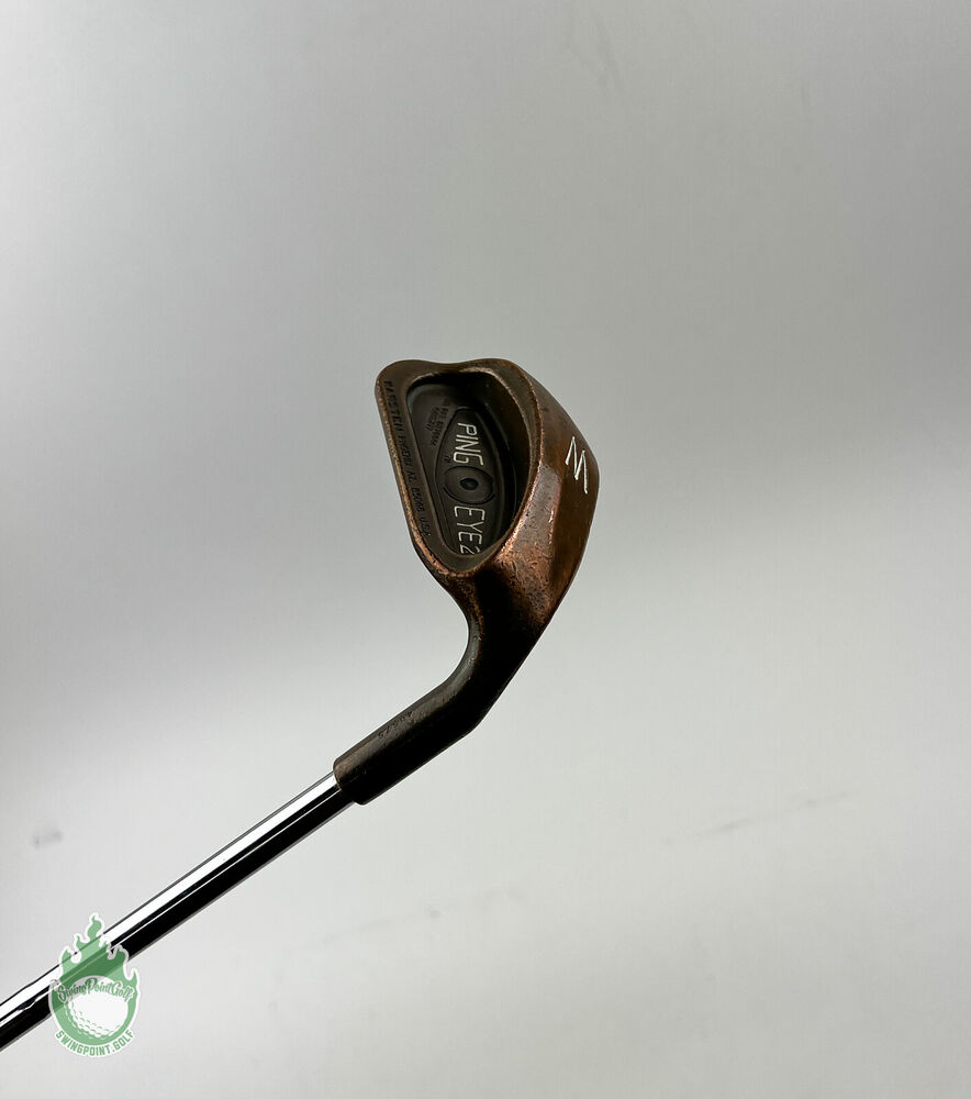Used RH Ping Eye 2 Pitching Wedge BeCu Black Dot Wedge Flex Steel Golf