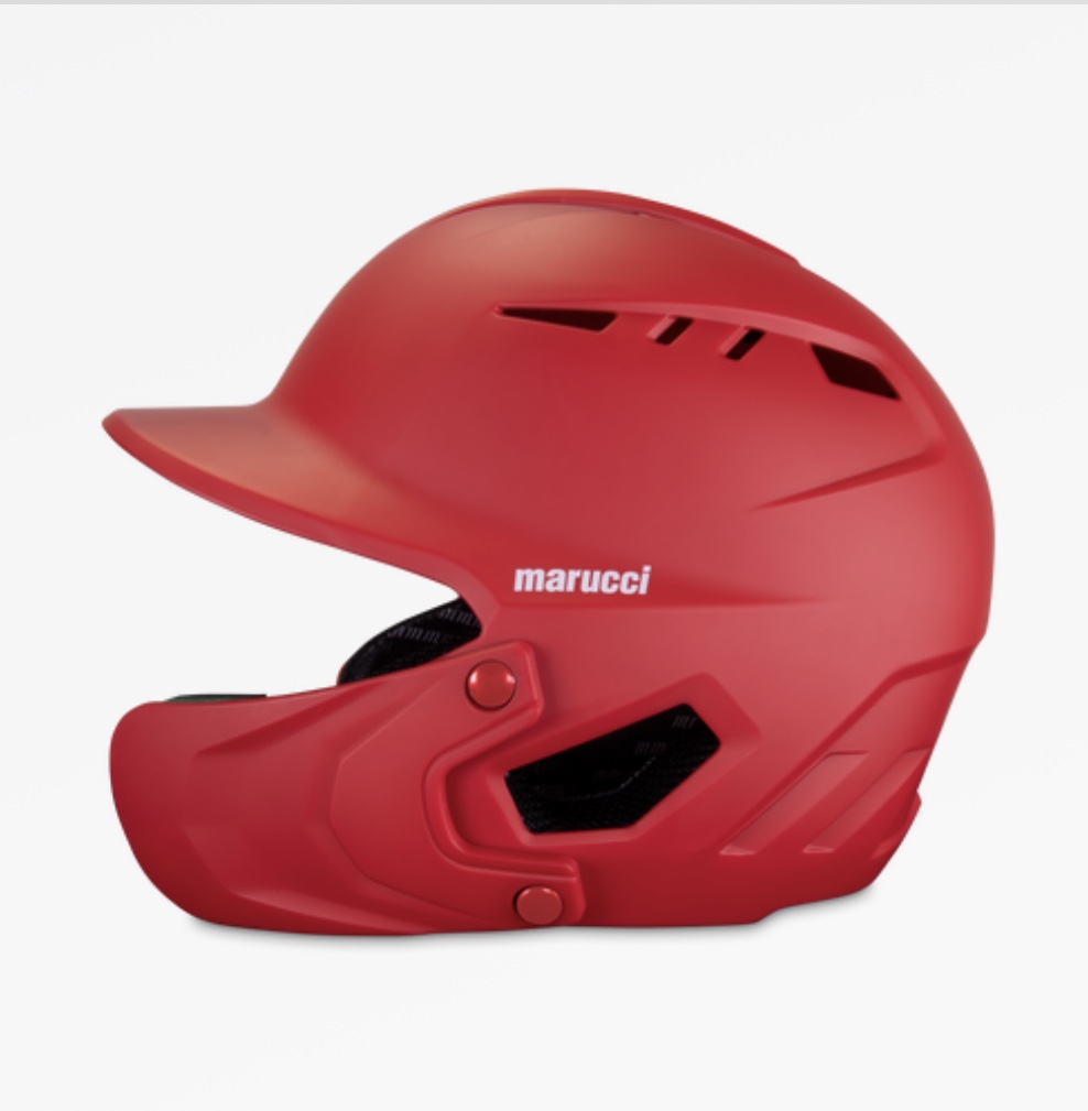 New SR Size Marucci Duravent Batting Helmet With Universal Jaw Guard