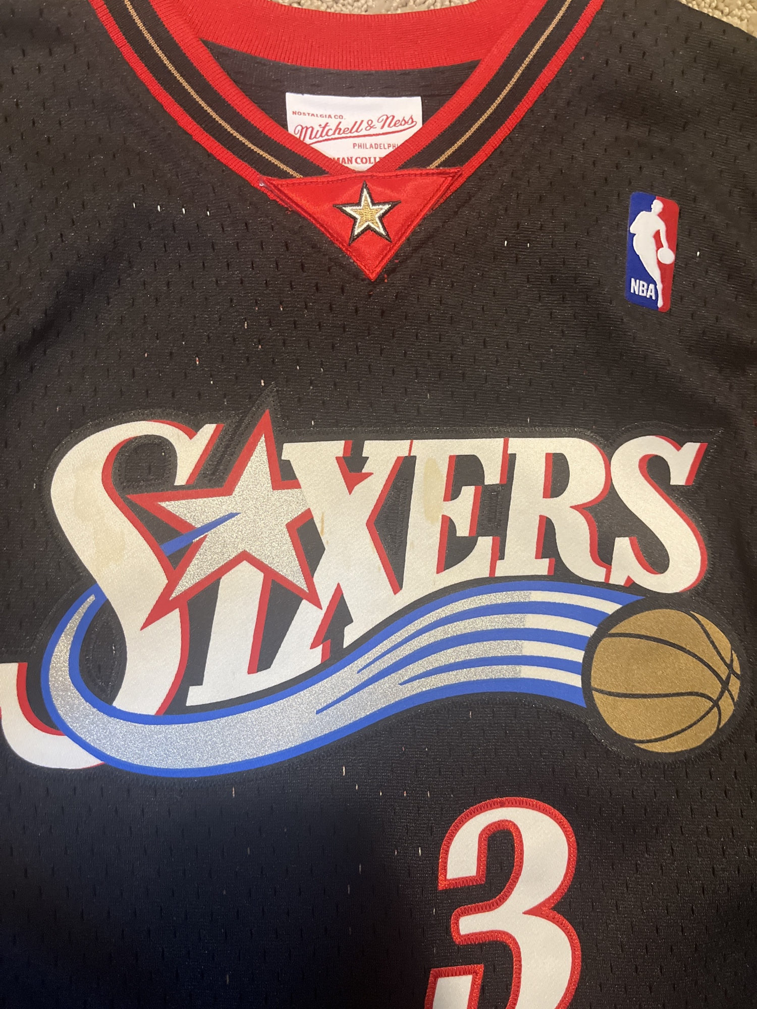 Like New Allen Iverson Hardwood Classics Jersey | SidelineSwap