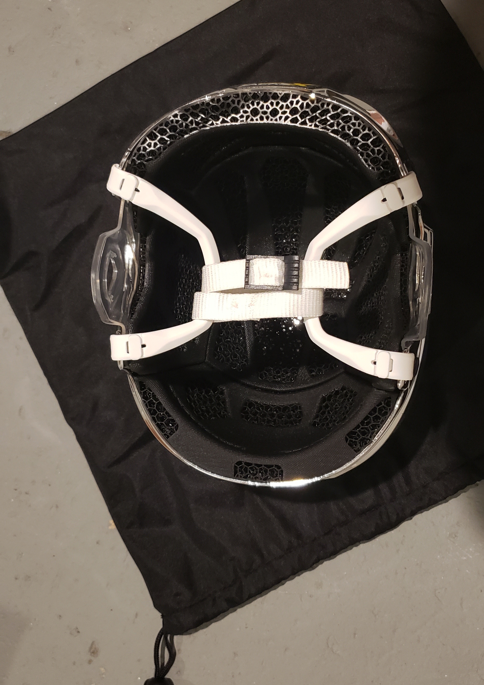 New Custom LA Kings Small CCM Super Tacks X Chrome Helmet Pro Stock SidelineSwap