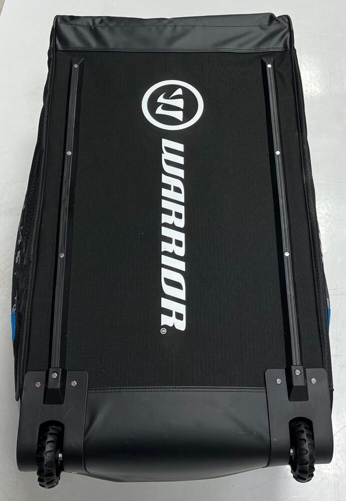 Warrior Q20 hockey roller bag large 37" camo blue cargo duffel
