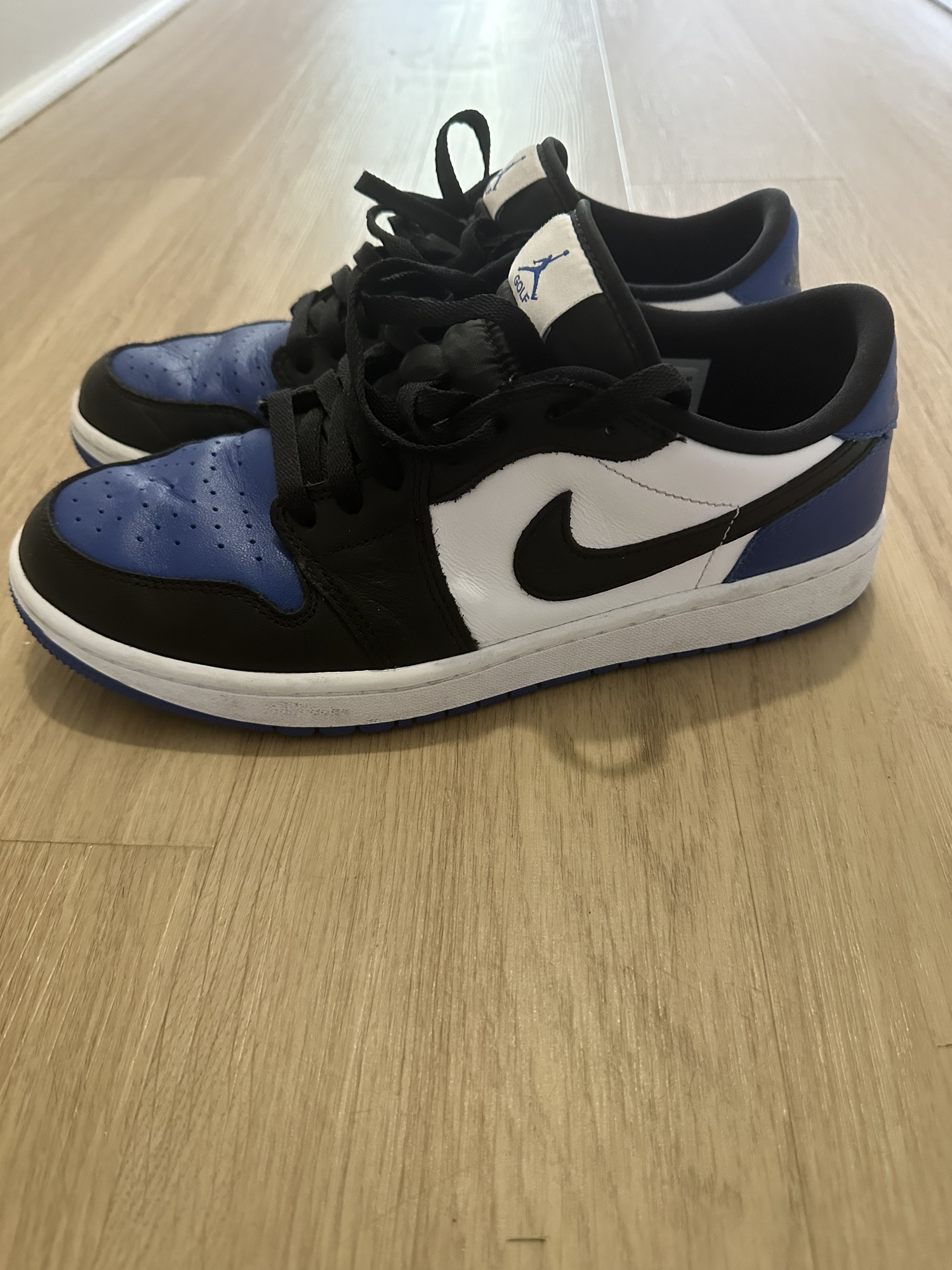Nike Air Jordan 1 Golf Shoes (Black, Blue, White) SidelineSwap