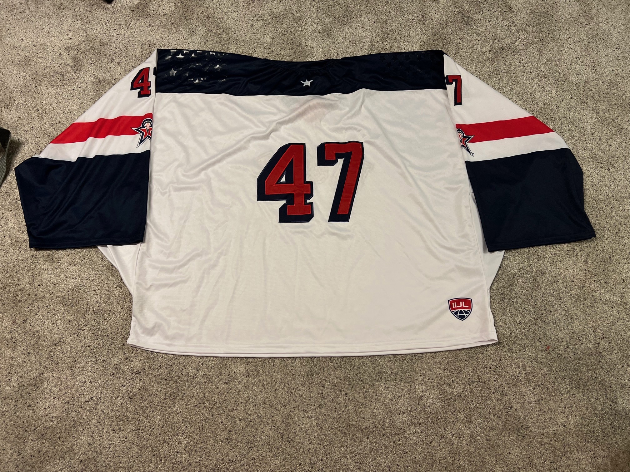 USA White New Box Goalie Cut Men's Lacrosse Jersey SidelineSwap