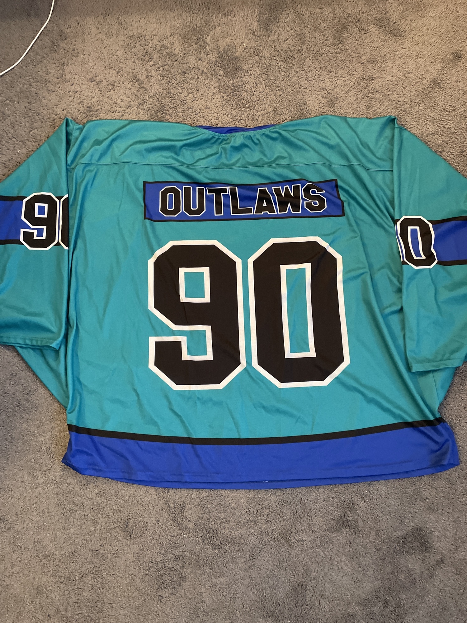 LN Outlaws Box Goalie Cut Jersey **Need Gone** SidelineSwap