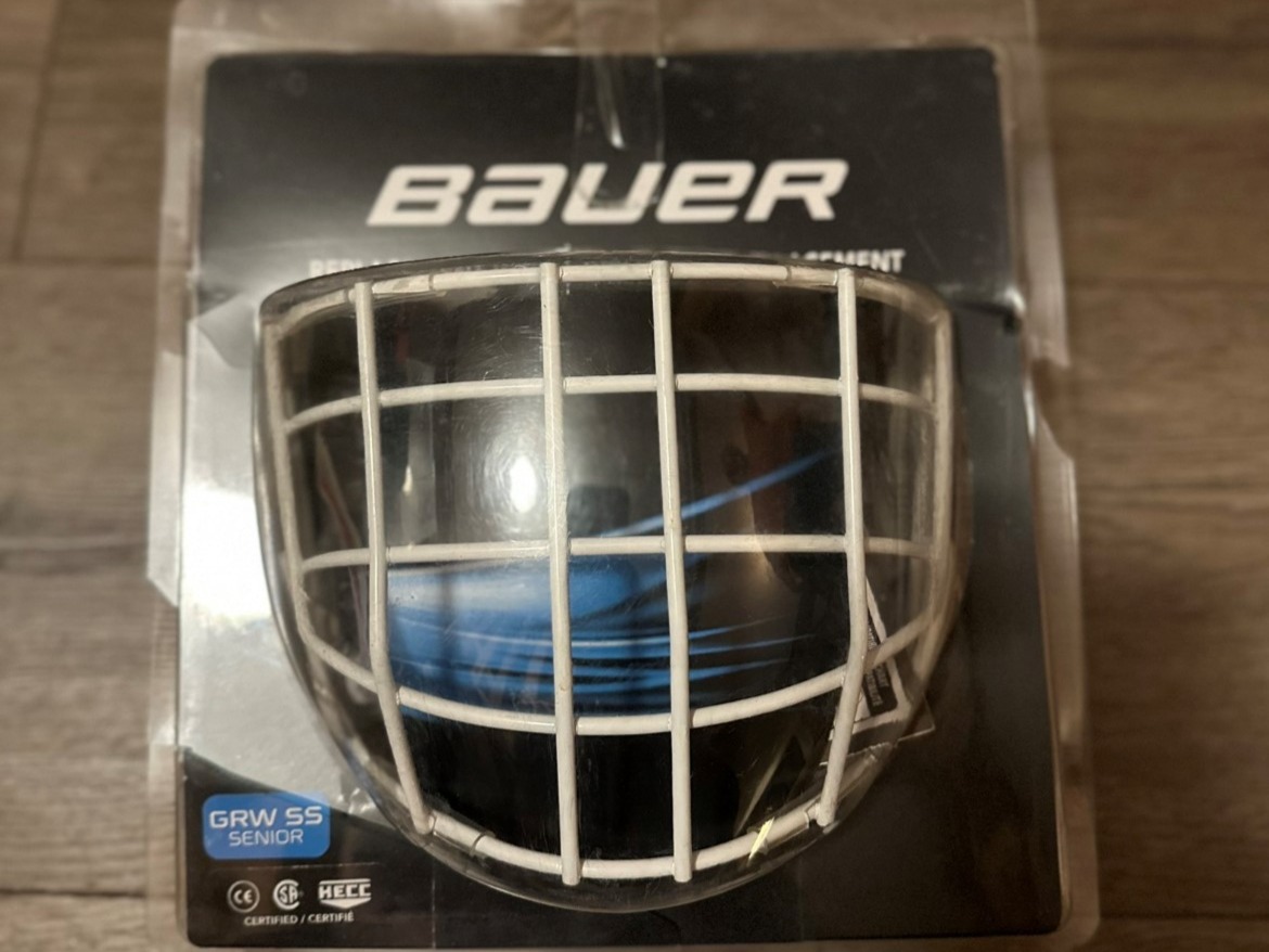 Senior New Bauer Goalie Mask Replacement Cage SidelineSwap