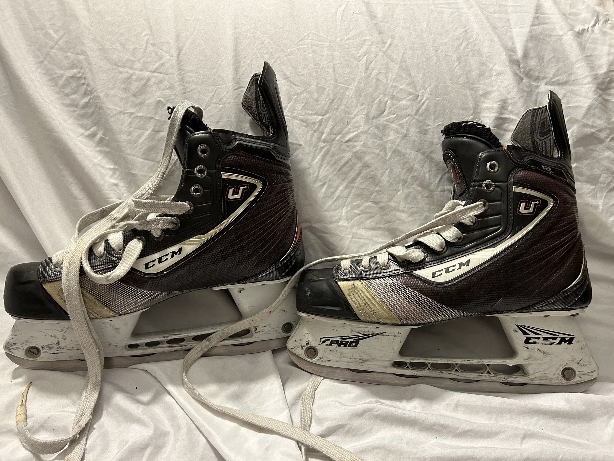 Used CCM U+ 12 Hockey Skates Size 9.5 SidelineSwap