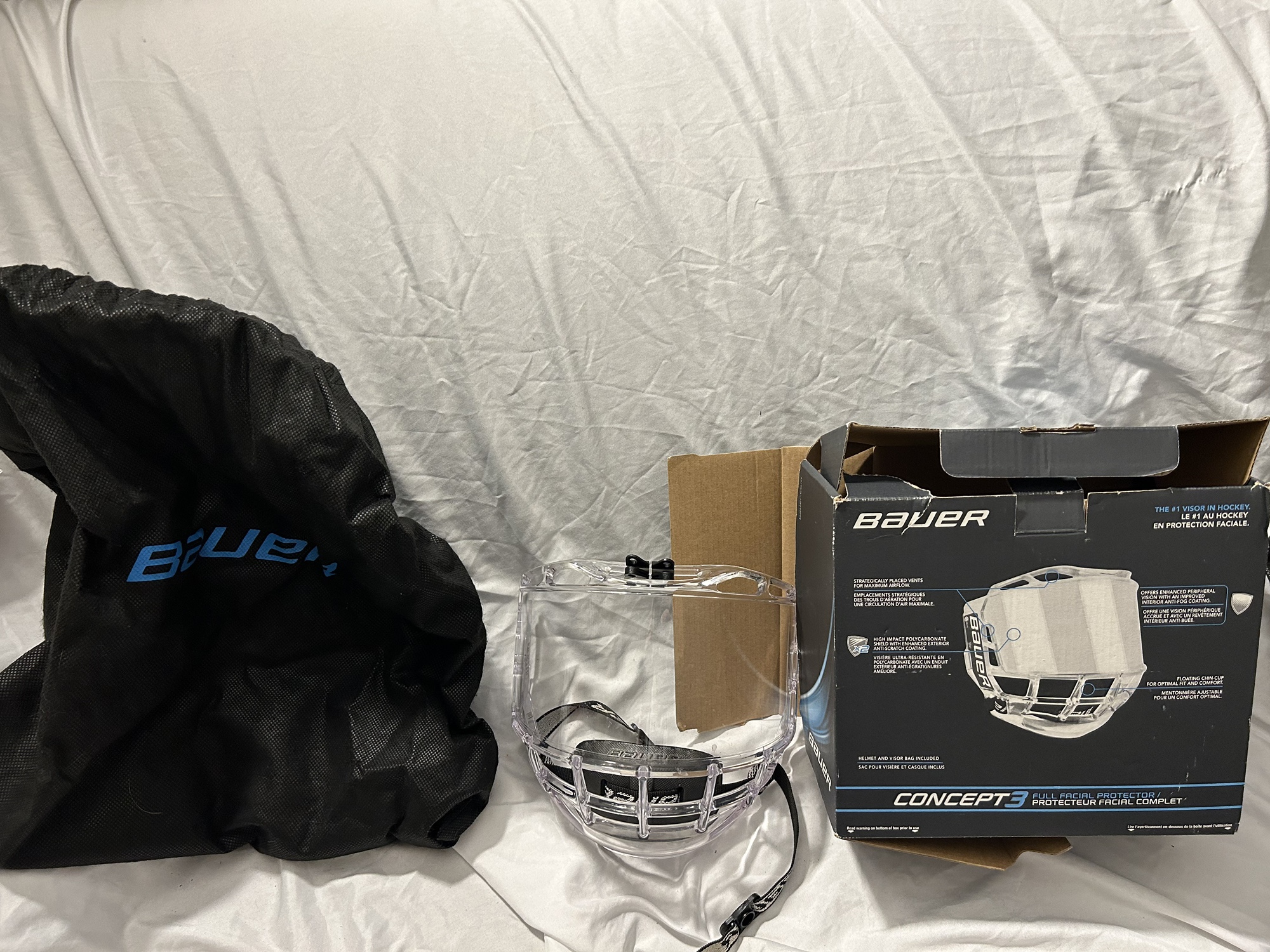 New Sr Bauer Concept 3 Full Shield SidelineSwap