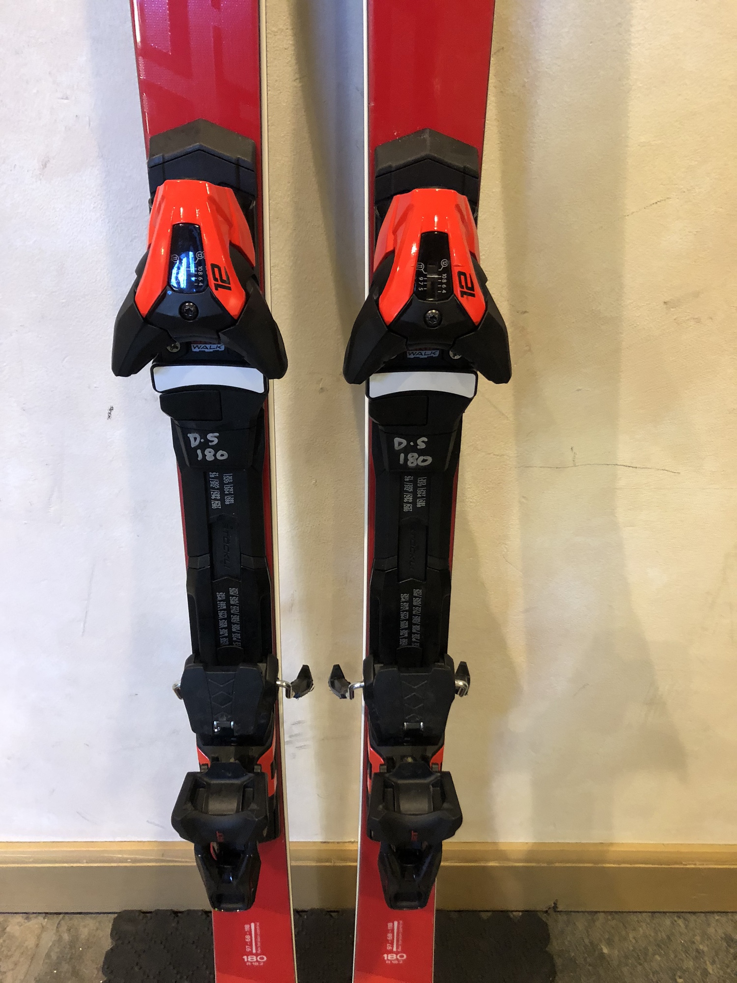 2023 Stockli Laser GS skis with Integrated Salomon Bindings 180cm