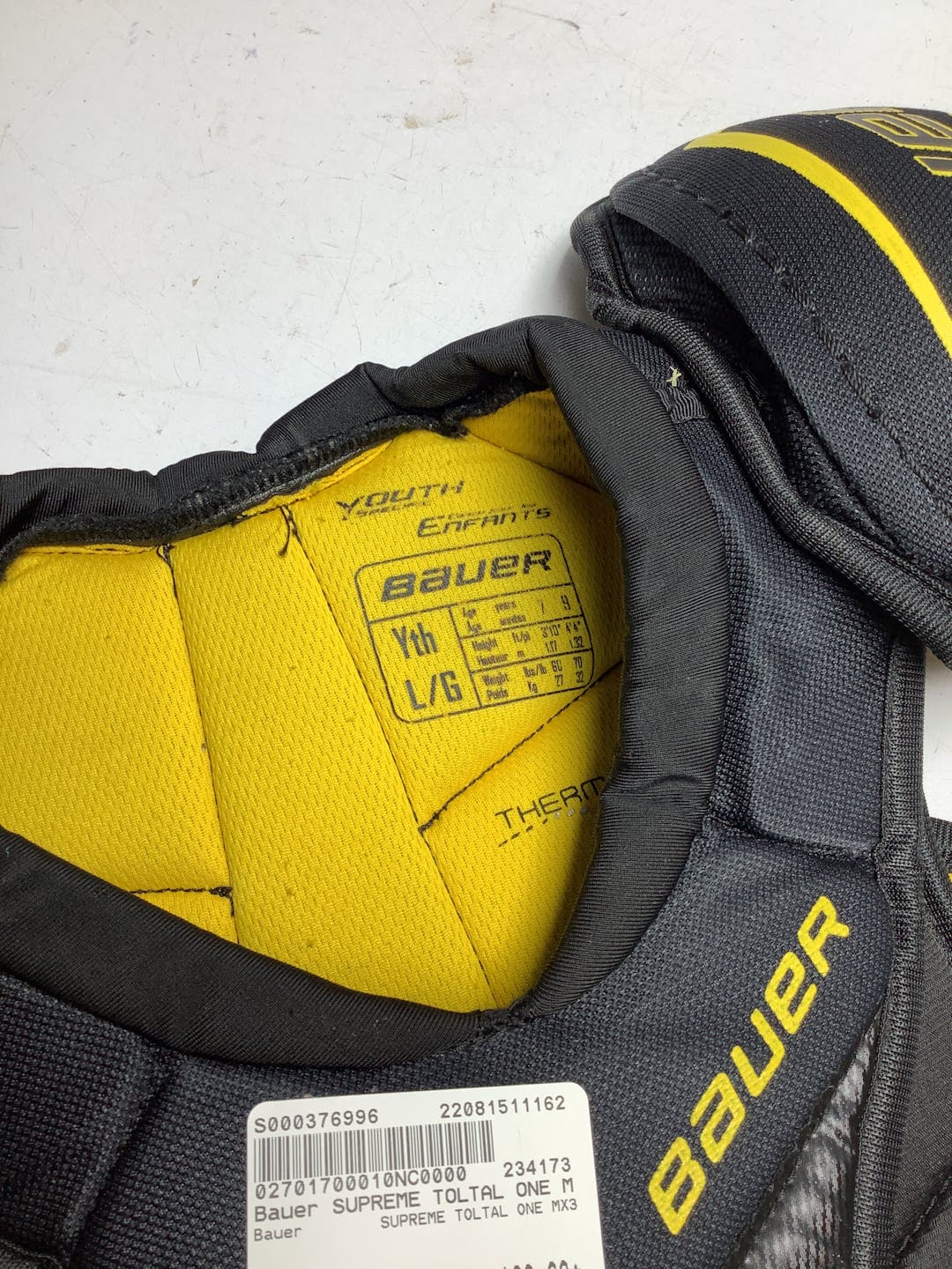 Used Bauer Supreme Toltal One Mx3 Lg Hockey Shoulder Pads SidelineSwap