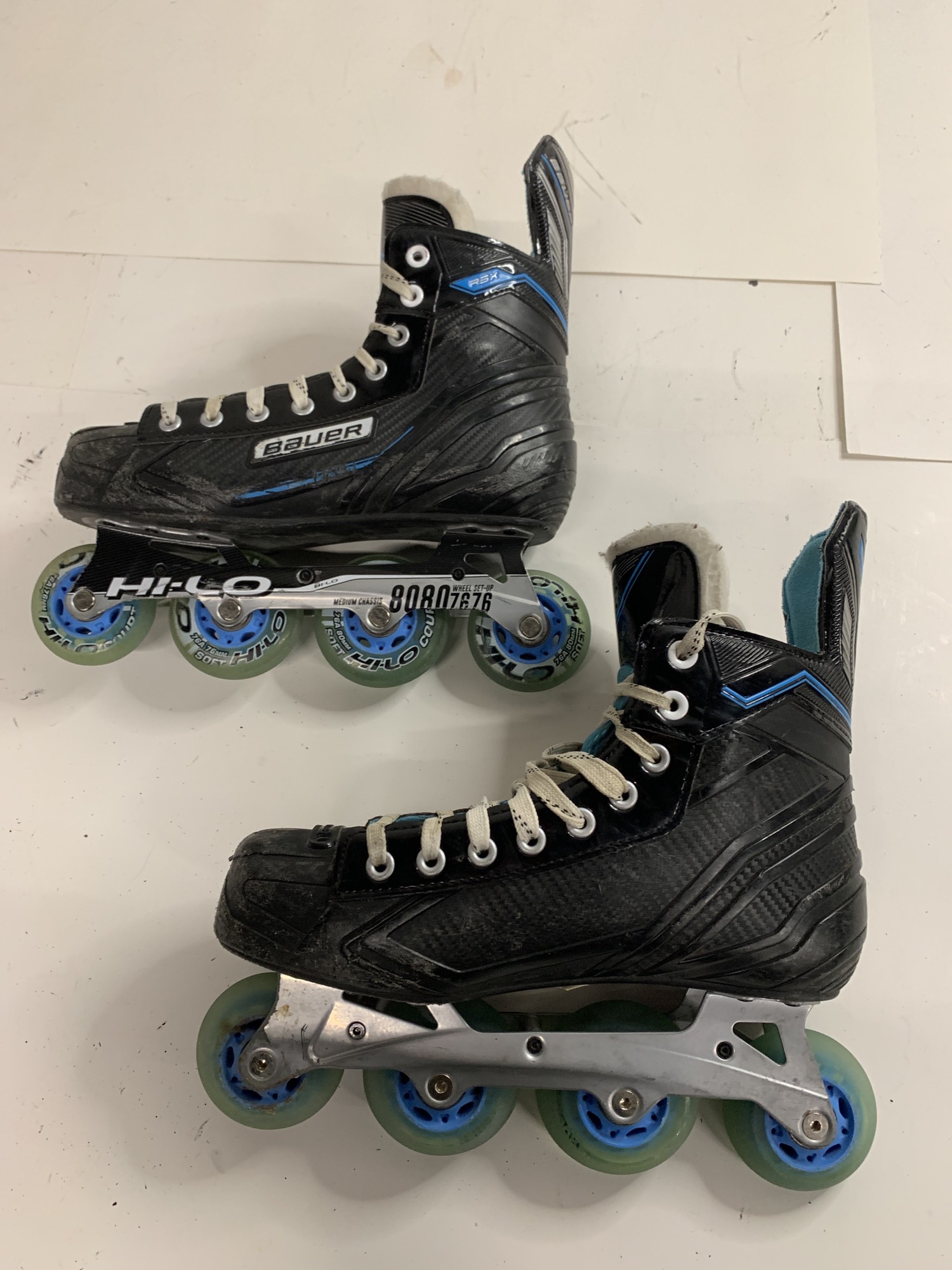 Used Bauer RSX Inline Skates D&R (Regular) 8.0 SidelineSwap