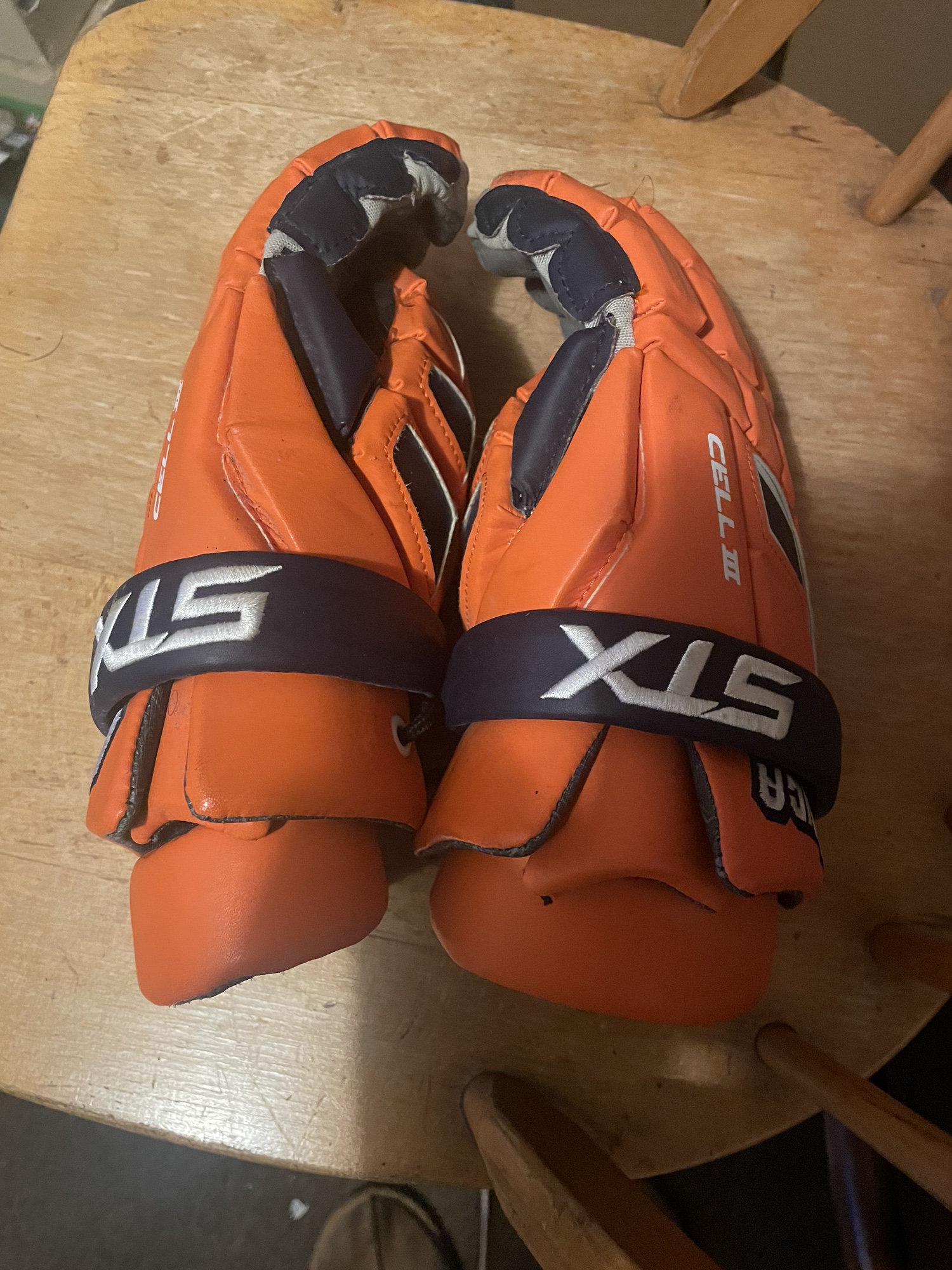 Used STX Large Cell III Lacrosse Gloves SidelineSwap