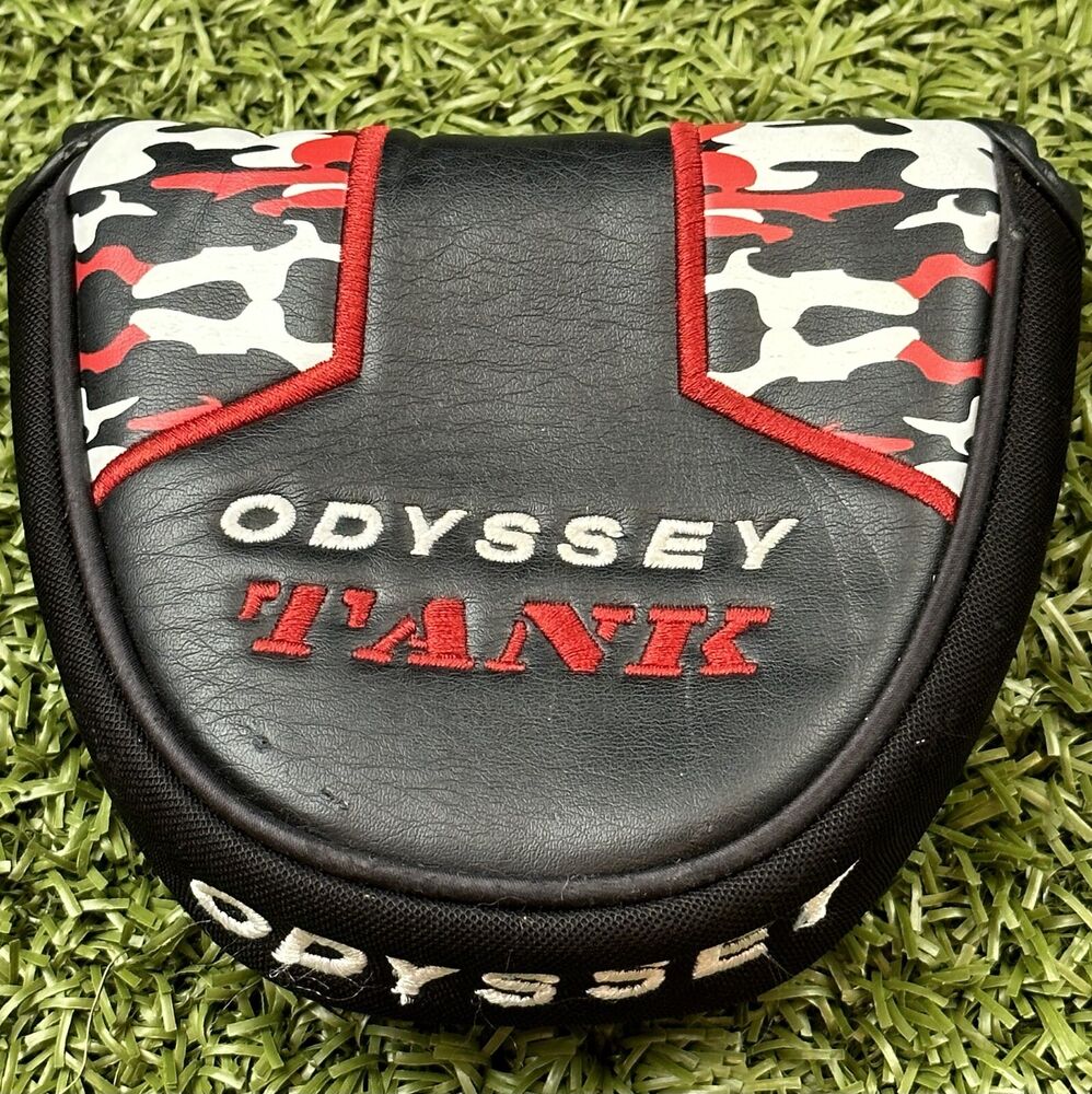 Odyssey Tank Mallet Style Putter Cover Headcover Black/Red/White 2256
