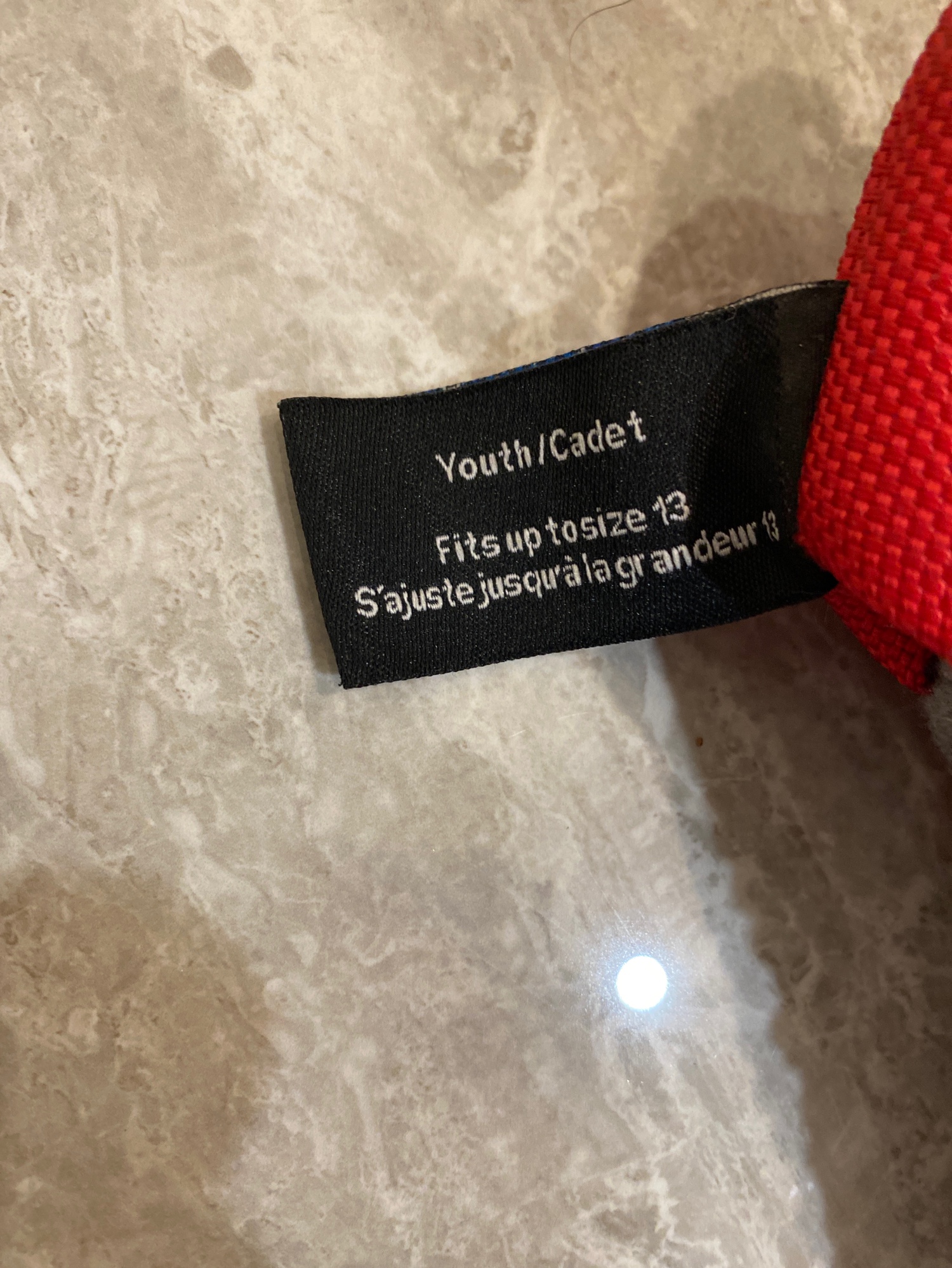 Elite Hockey Skate Guards, Black/Red/Grey, youth Fits up To Size 13