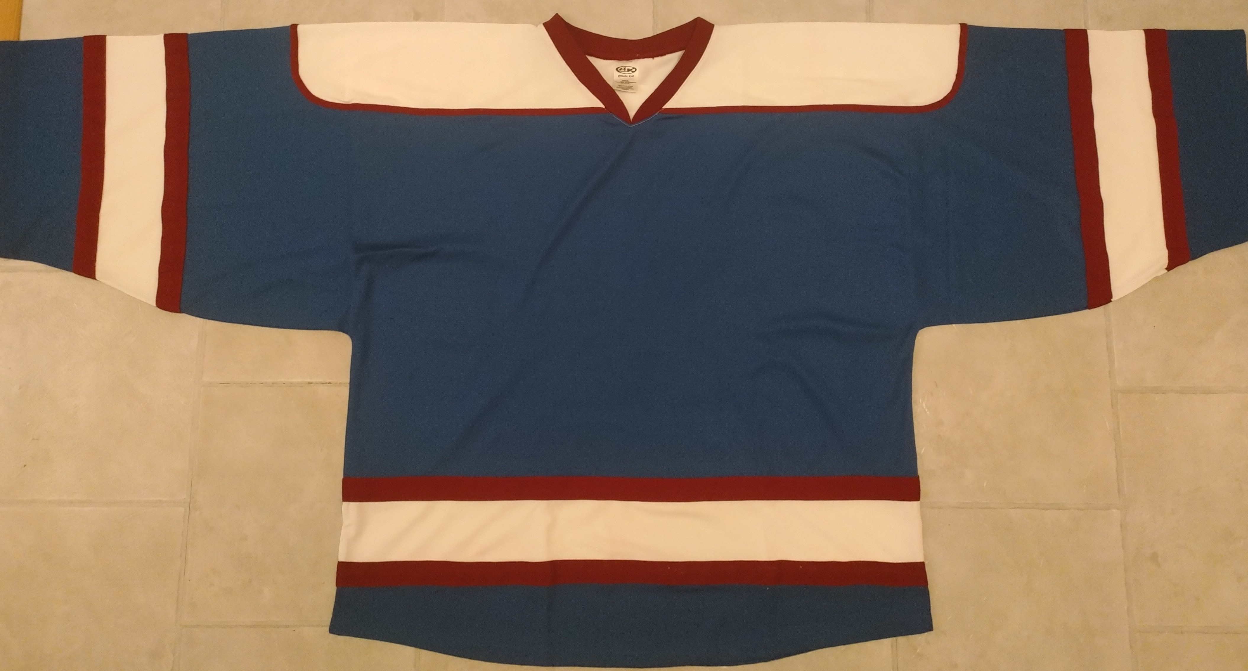 Athletic Knit H7500G Goalie Hockey Jersey Capital Blue 4XL NEW