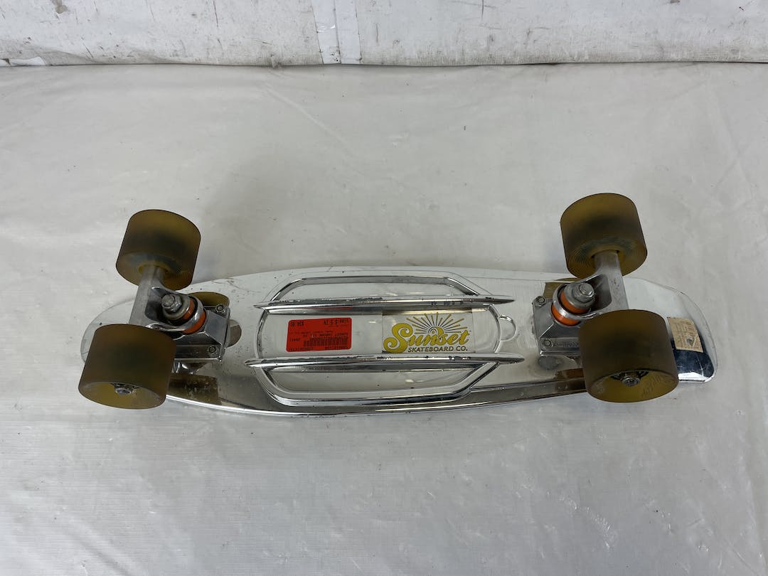 Used Sunset Skateboard Co. Chrome 22" Complete Skateboard W Light Up