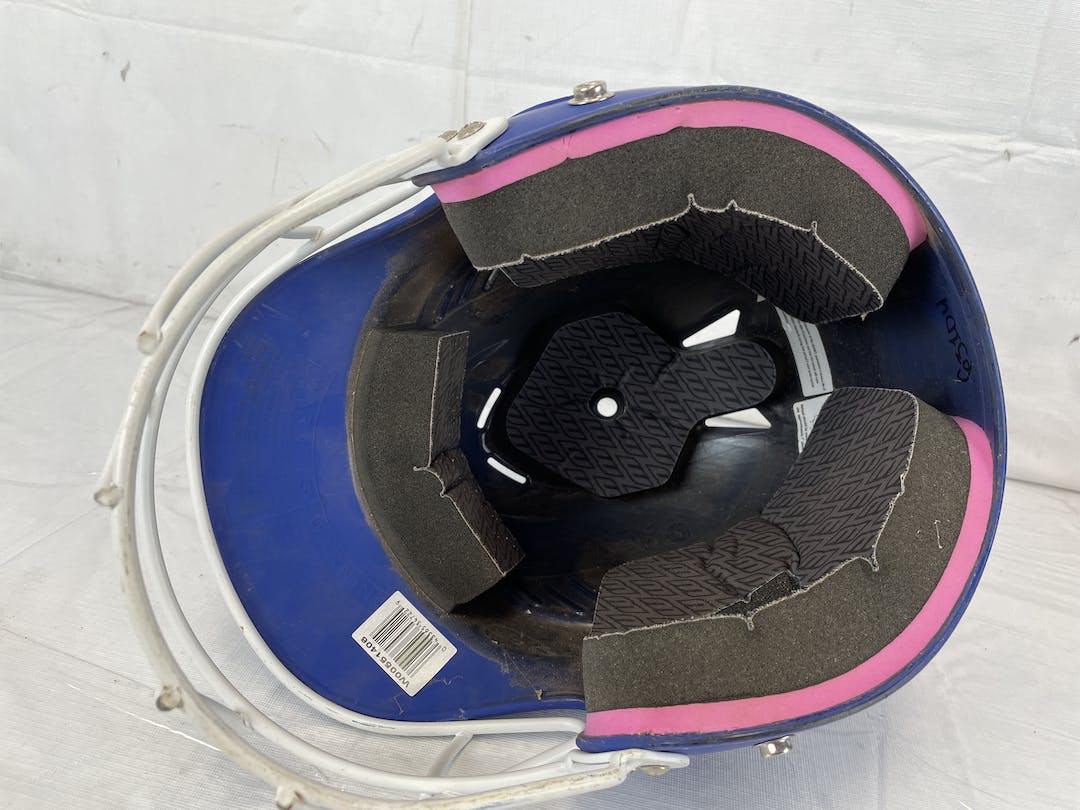 Used Worth Wbhr1 6 1 2 7 1 2 60mph Softball Batting Helmet W Mask