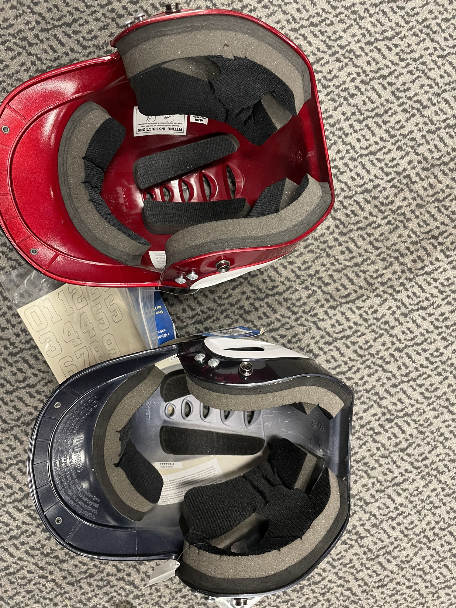 2Pack Worth Batting helmets SidelineSwap