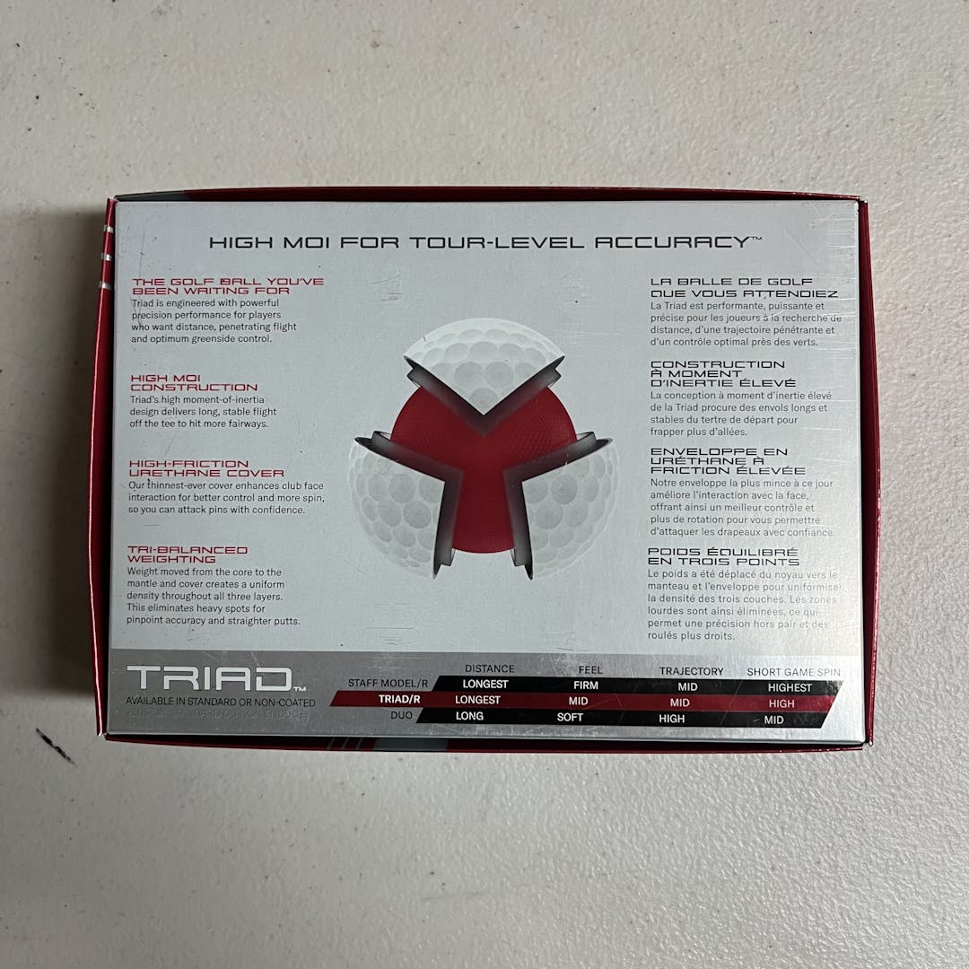 New Wilson Triad Golf Ball Dozen SidelineSwap