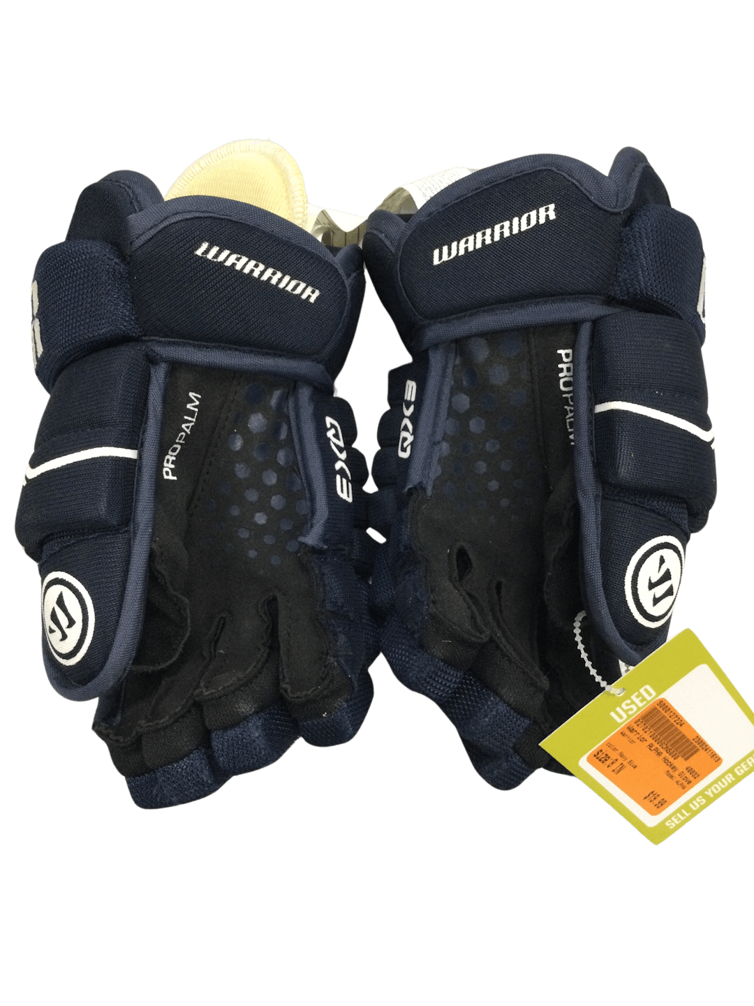 Used Warrior Alpha 8" Hockey Gloves SidelineSwap