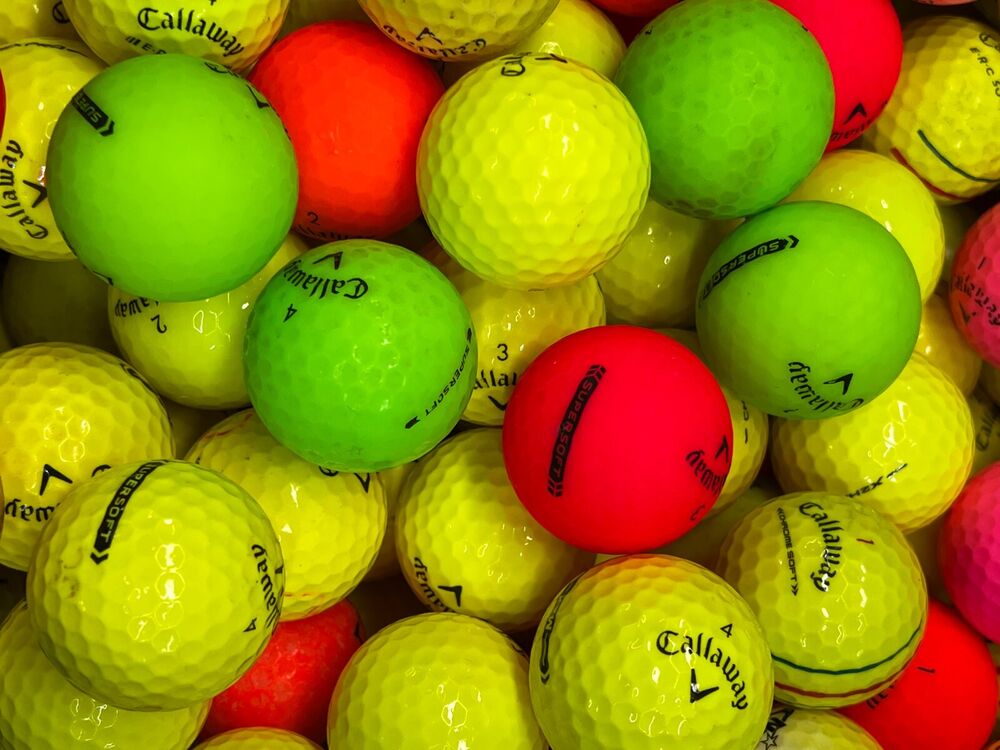 24 Assorted Value AA Callaway Colored Golf Balls...Asst models and
