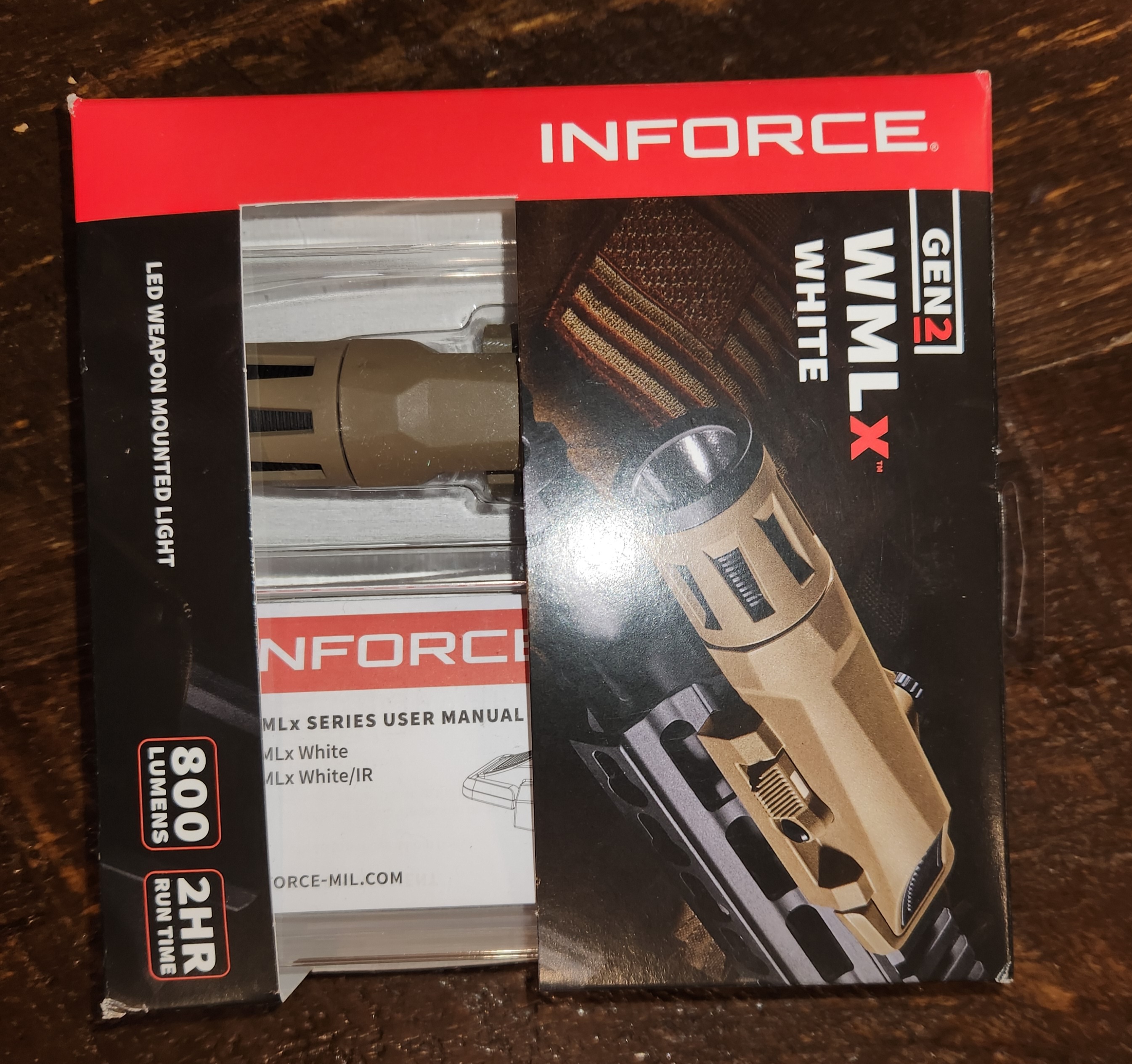 INFORCE GEN 2 WMLx 800 LUMEN FDE WEAPON LIGHT LIGHTLY USED SidelineSwap
