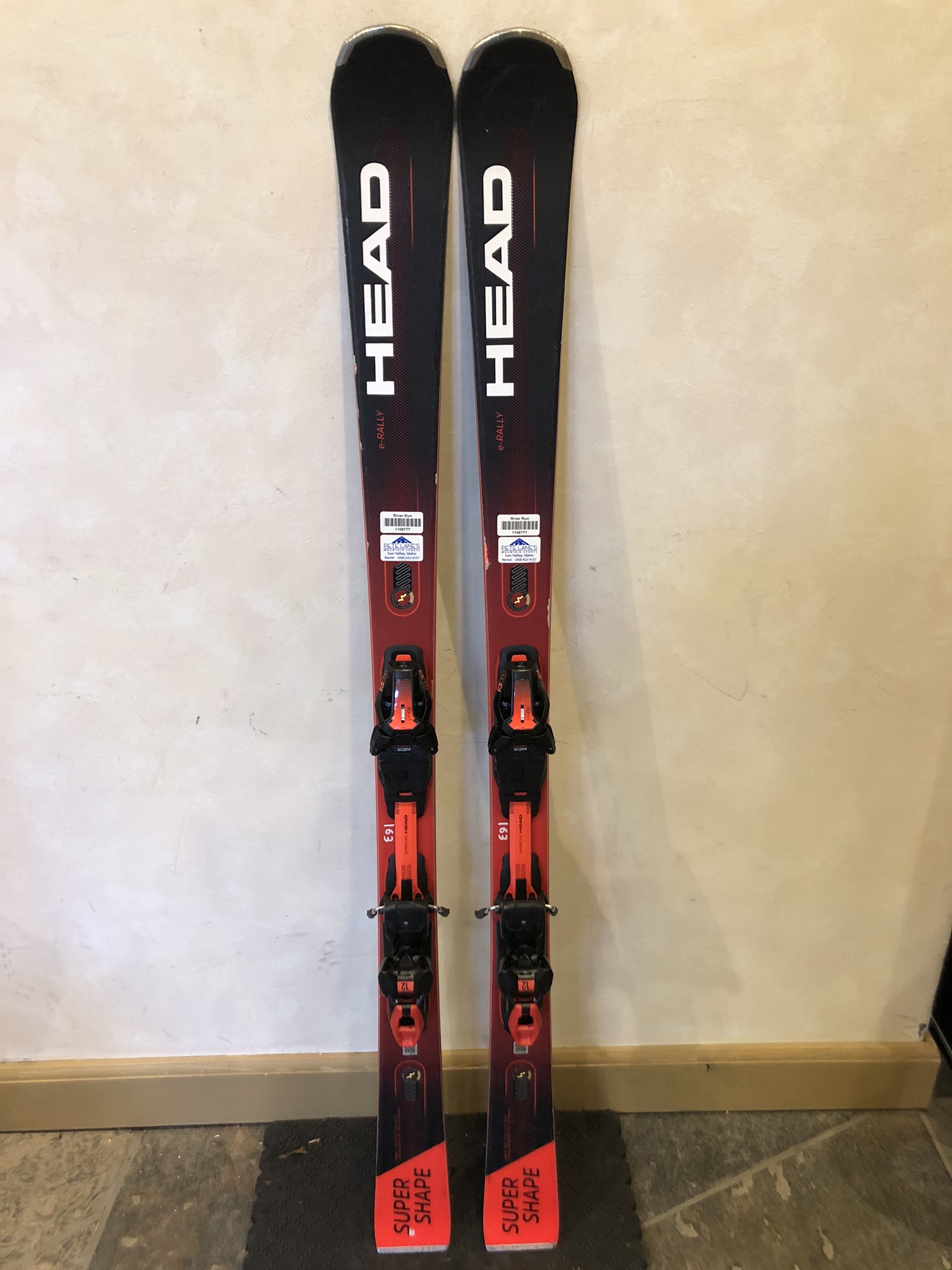 2023 Head Supershape Erally Skis With Integrated Bindings 163cm