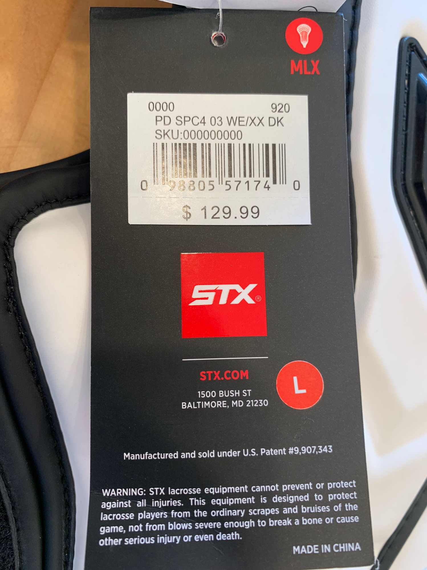 New Large STX Cell IV Shoulder Pads SidelineSwap