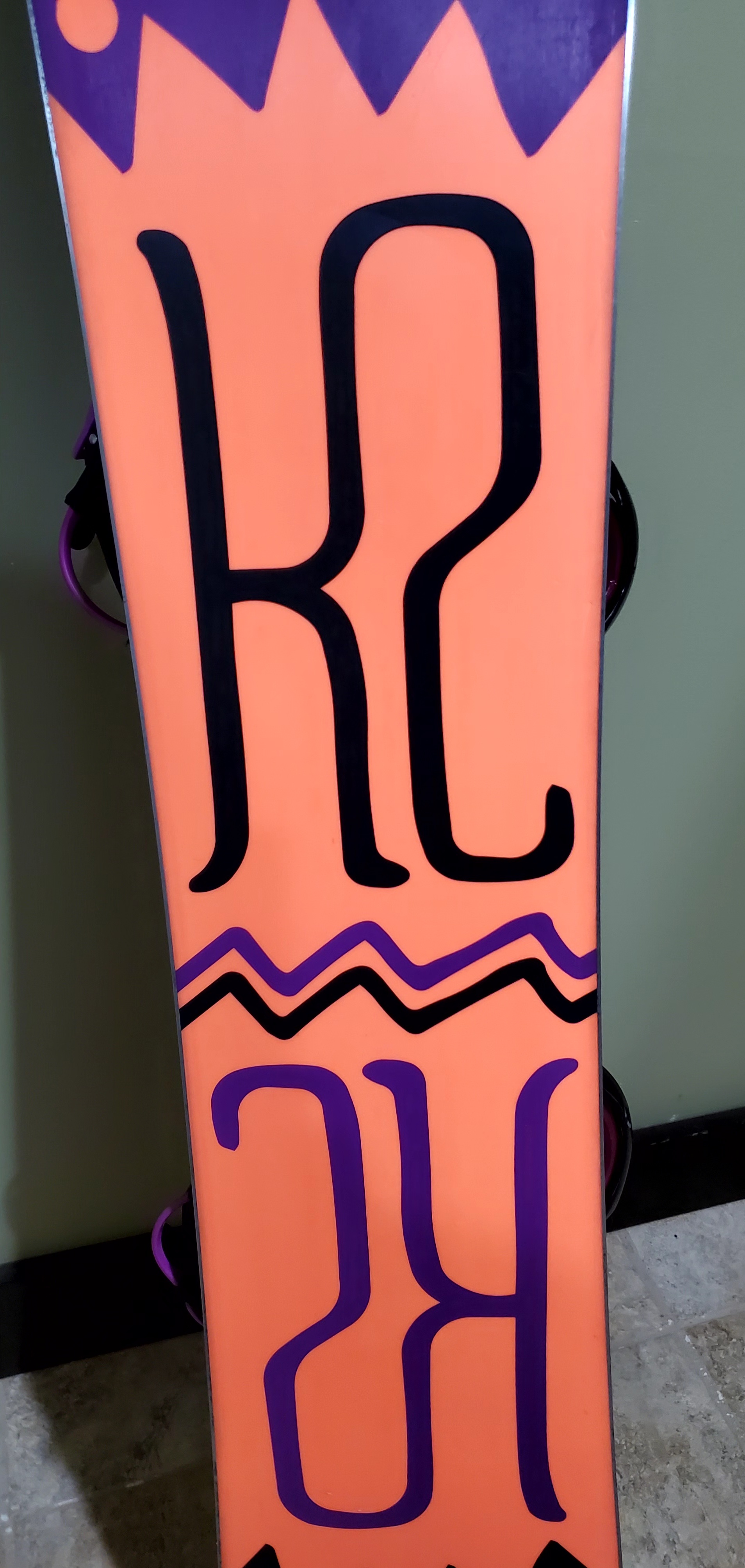 Used Women's K2 Kandi Snowboard Freestyle With Bindings True Twin