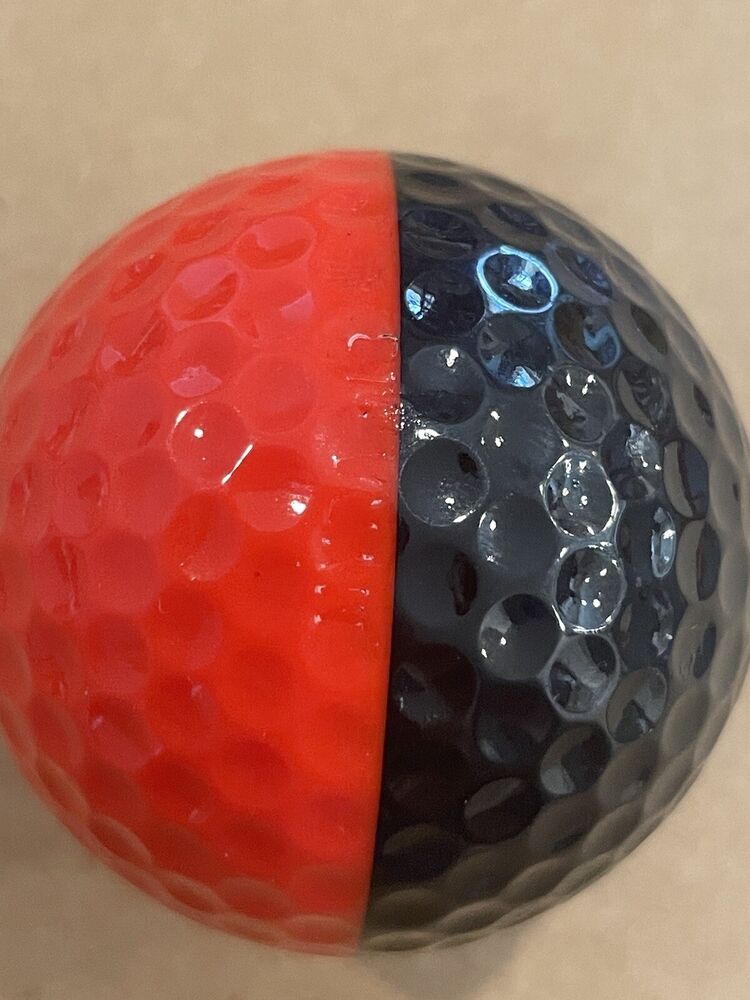 PING KARSTEN RED & BLACK GOLF BALL RARE MINT VINTAGE SidelineSwap