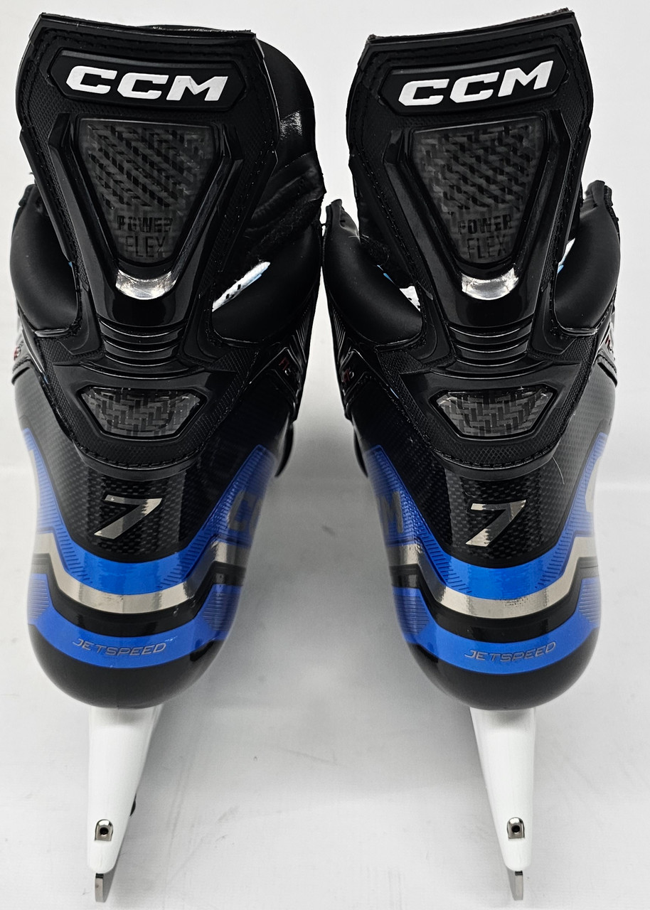 CCM JETSPEED FT6 PRO STOCK HOCKEY SKATES 7 TAPERED NEW ROYAL MIC(11196) SidelineSwap