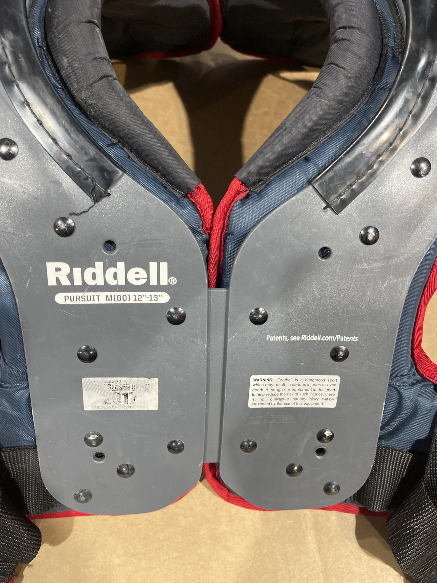 Used Medium Riddell Pursuit Shoulder Pads SidelineSwap