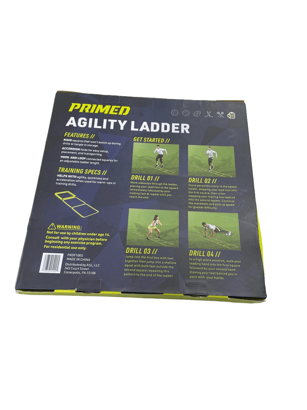 Used Primed Agility Ladder Baseball And Softball Training Aids