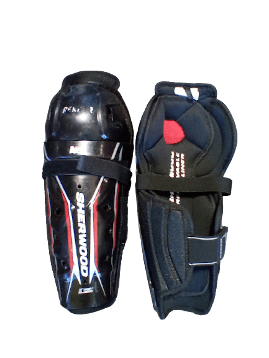 Used Sherwood 12" Hockey Shin Guards SidelineSwap